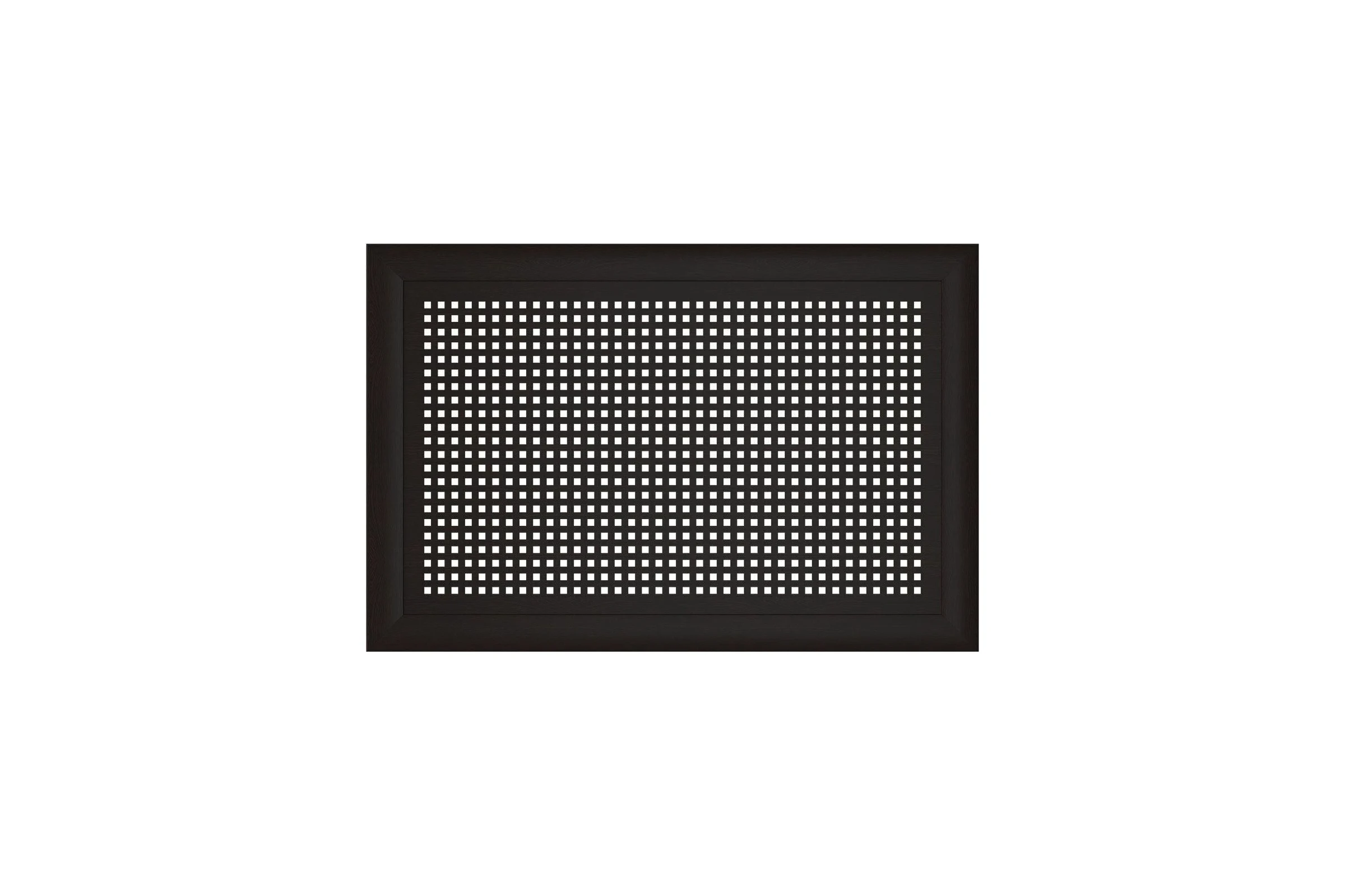 Декоративный экран для радиаторов и батарей Cosca Decor Модерн 600x900 мм, венге, квадро 10-20, с рамкой СПБ004388