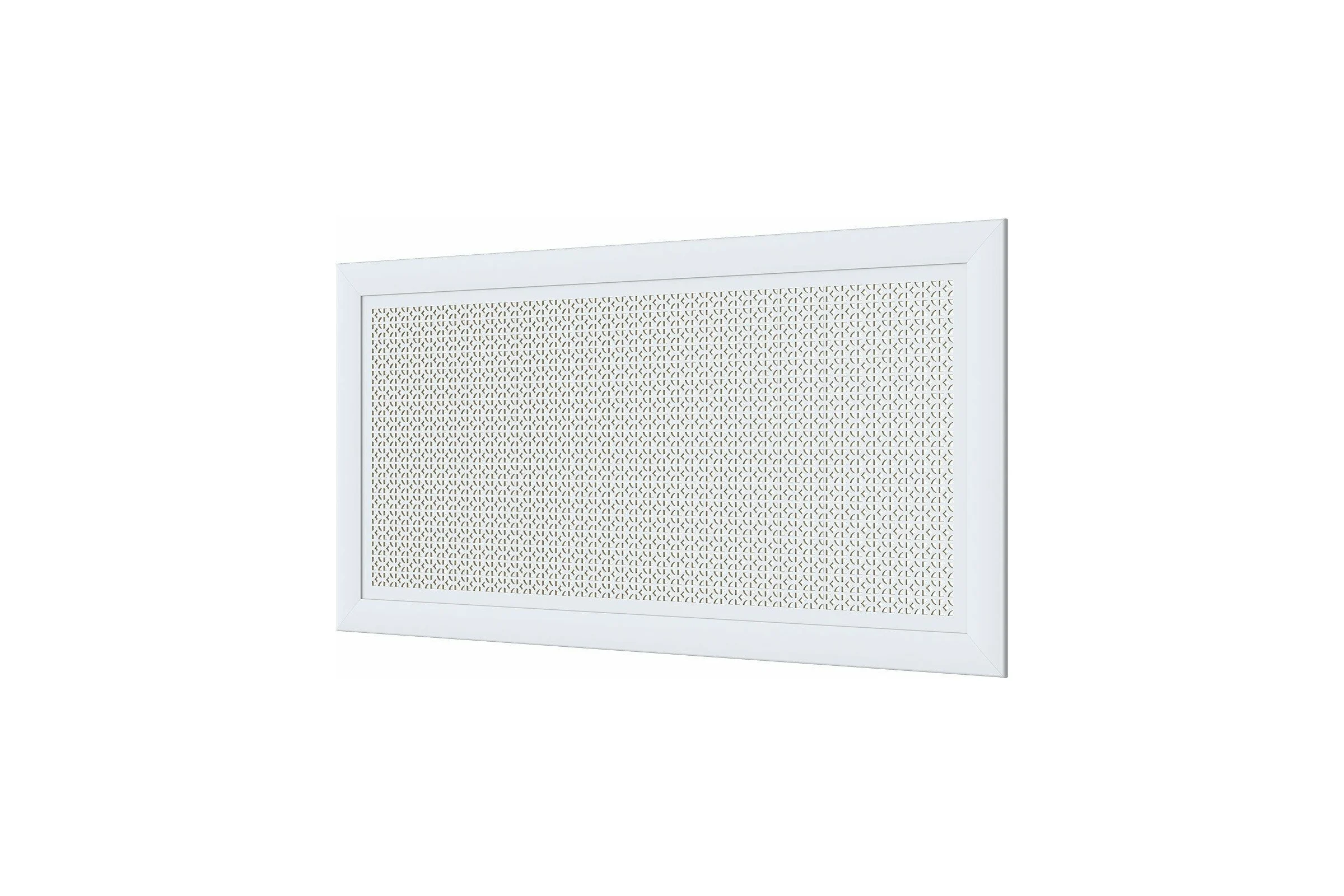 Декоративный экран для радиаторов и батарей Cosca Decor Модерн 600x1200 мм, белый, романико, с рамкой СПБ004396