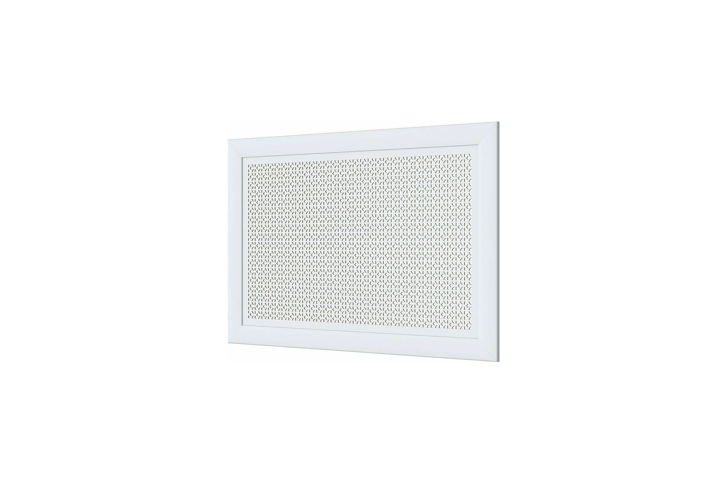 Декоративный экран для радиаторов и батарей Cosca Decor Модерн 600x900 мм, белый, романико, с рамкой СПБ004397