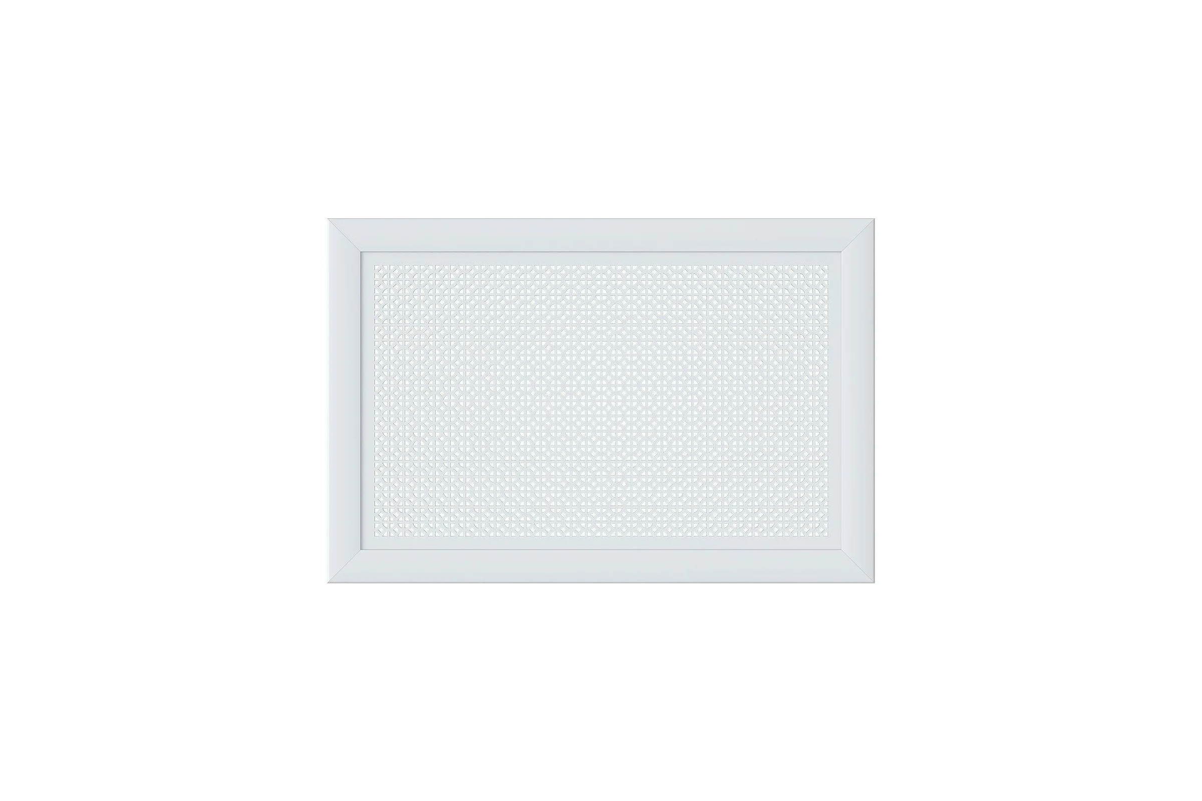 Декоративный экран для радиаторов и батарей Cosca Decor Модерн 600x900 мм, белый, романико, с рамкой СПБ004397
