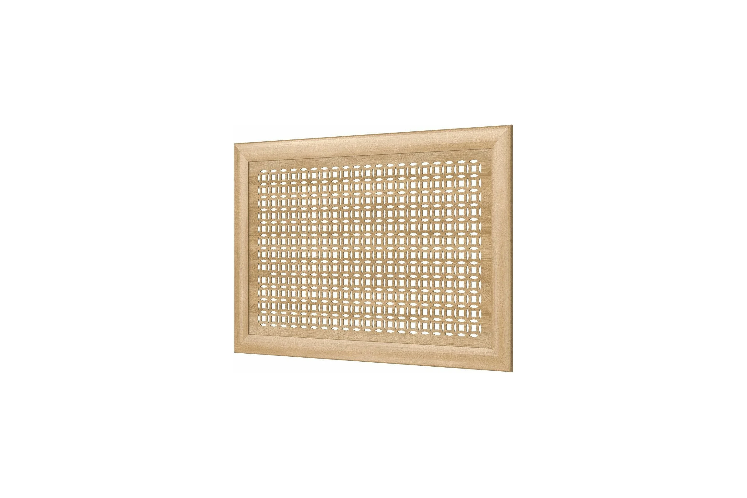 Декоративный экран для радиаторов и батарей Cosca Decor Модерн 600x900 мм, дуб сонома, сусанна, с рамкой СПБ072548