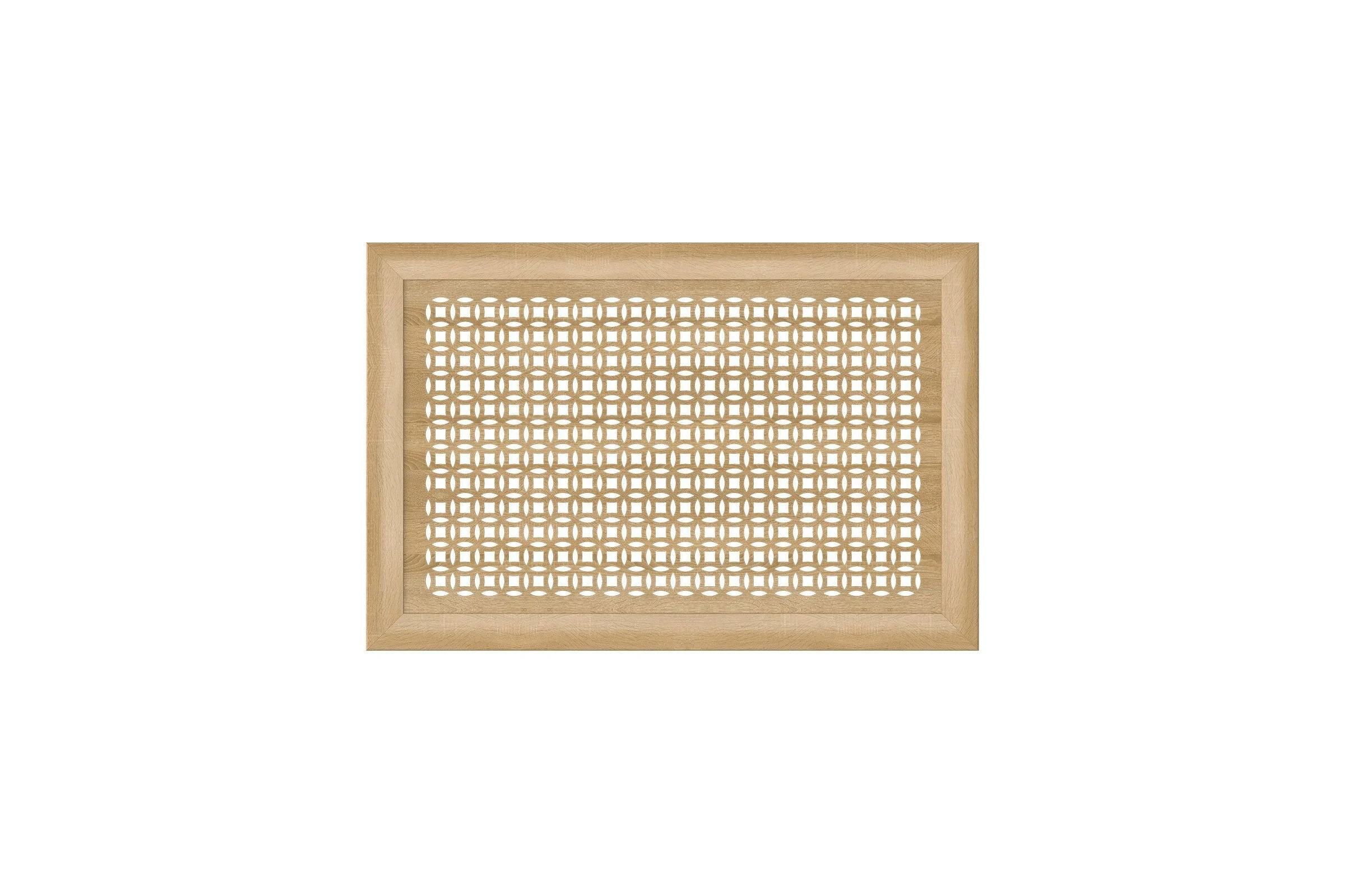 Декоративный экран для радиаторов и батарей Cosca Decor Модерн 600x900 мм, дуб сонома, сусанна, с рамкой СПБ072548