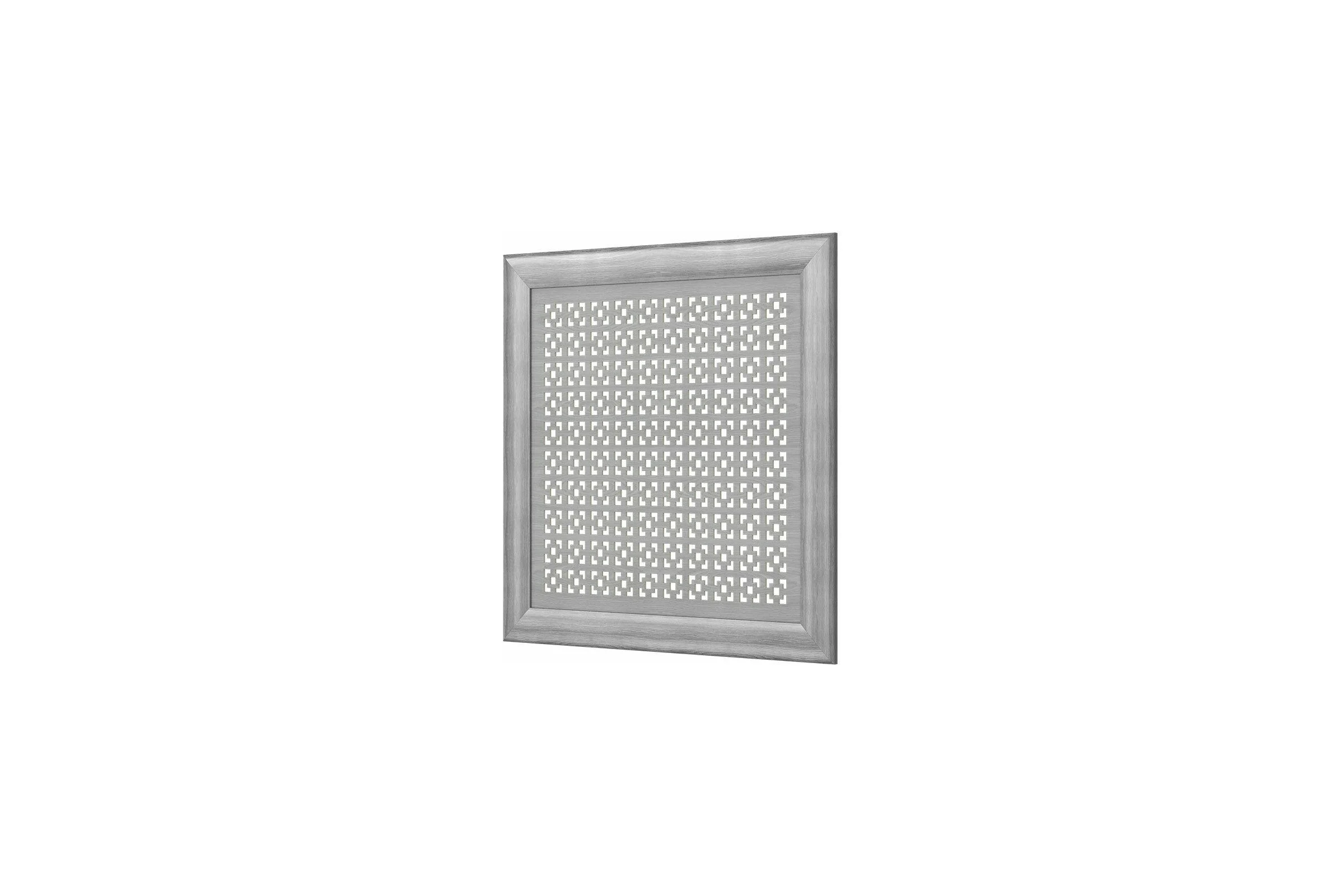 Декоративный экран для радиаторов и батарей Cosca Decor Модерн 600x600 мм, дуб серый, дамаско, с рамкой СПБ072575