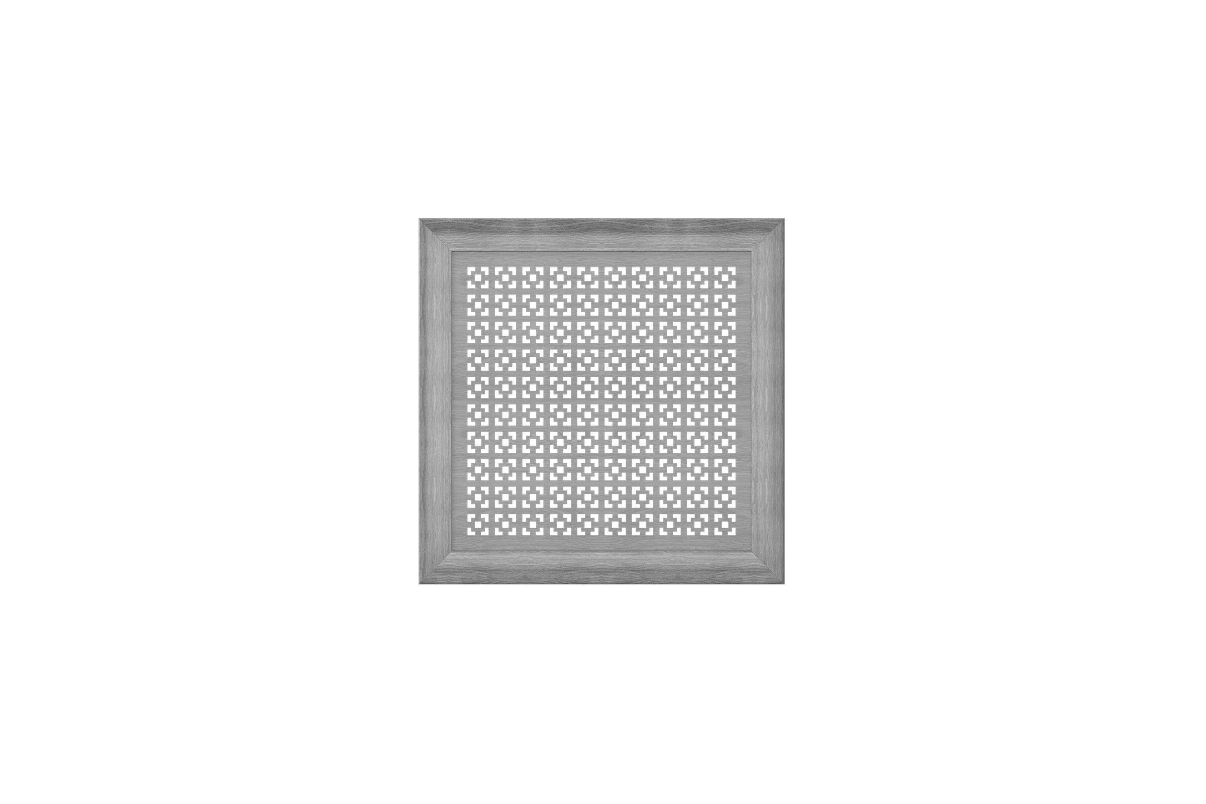 Декоративный экран для радиаторов и батарей Cosca Decor Модерн 600x600 мм, дуб серый, дамаско, с рамкой СПБ072575