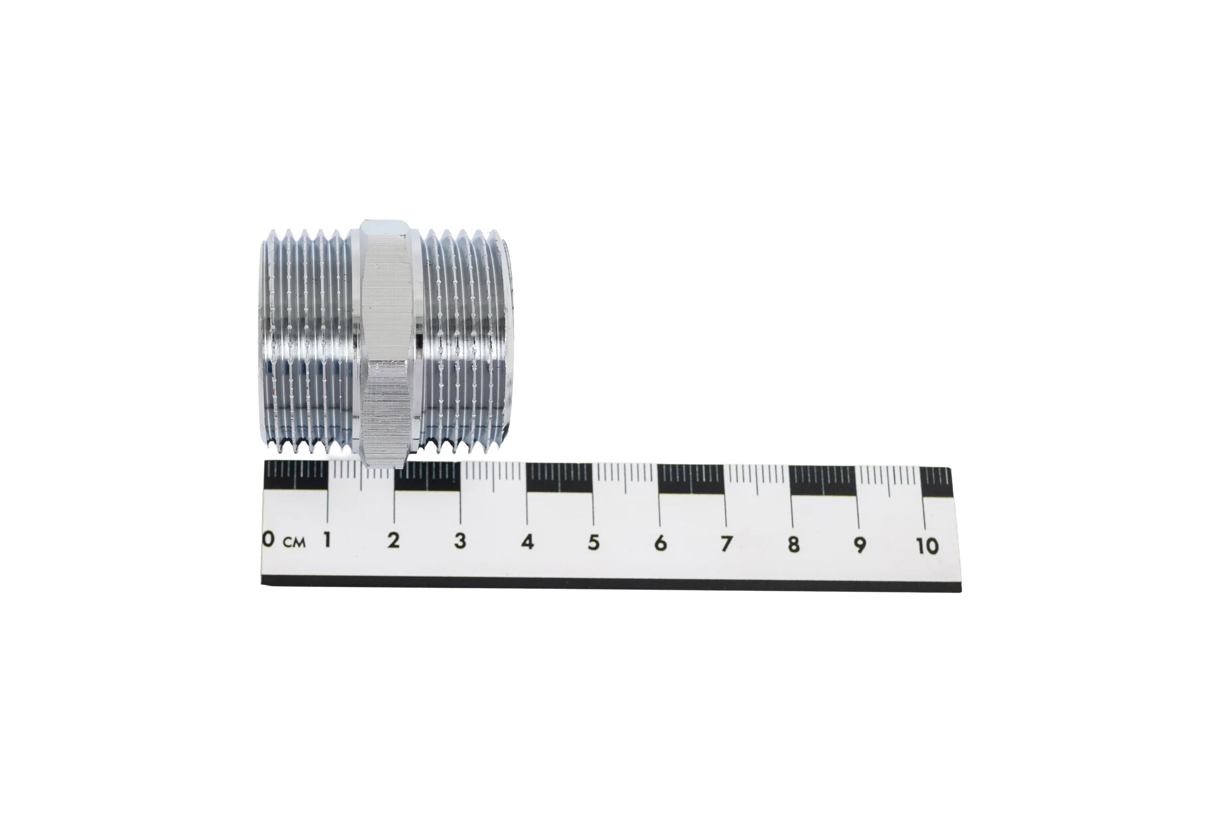 Латунный ниппель AV Engineering наружная-наружная, 1", хром AVE303006