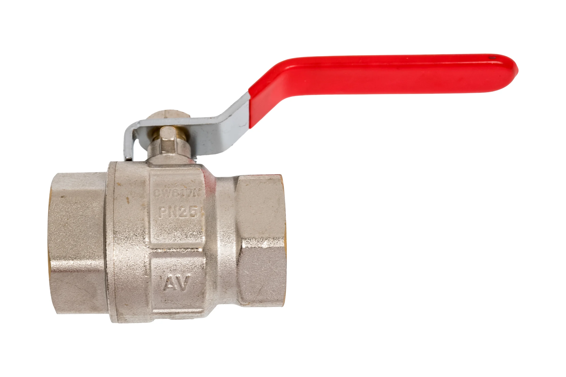 Шаровой кран AV Engineering 1 1/4", PN25, с внутренней резьбой, ручка AVE090114