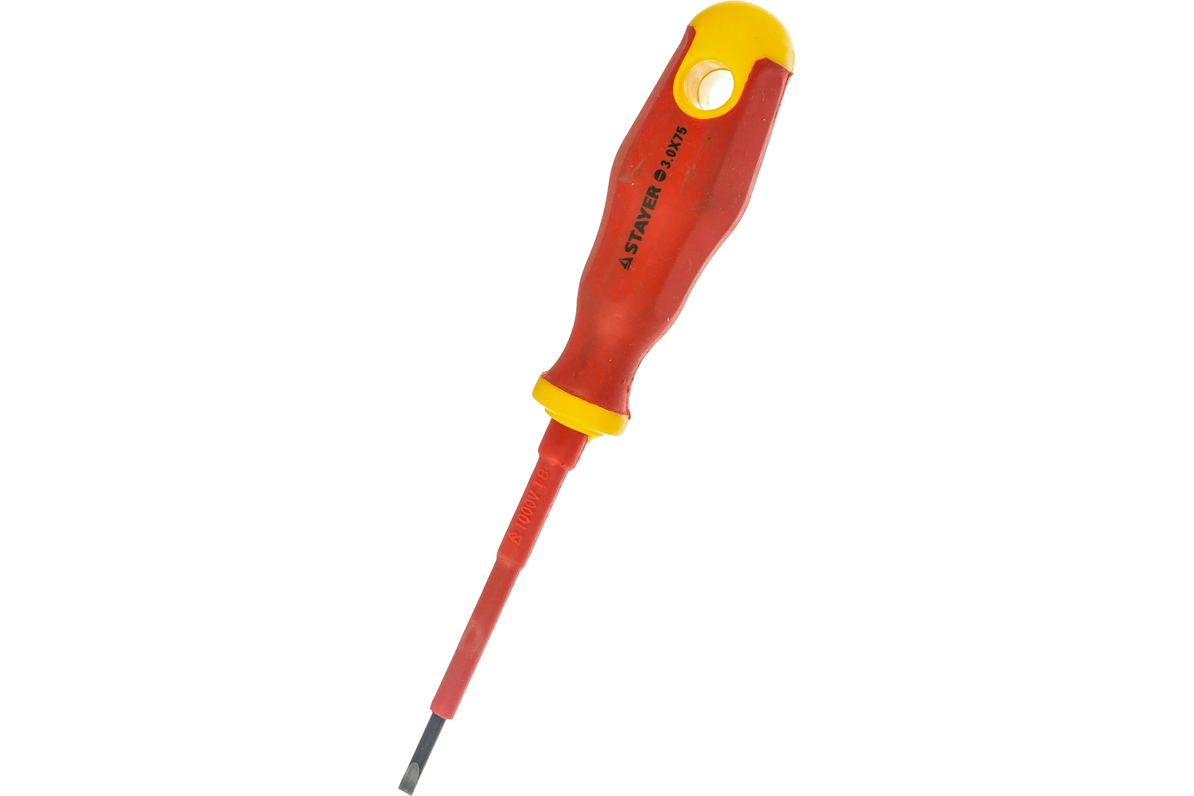 Диэлектрическая отвертка SL 3,0 х 75 мм STAYER 25141-03-07_z01