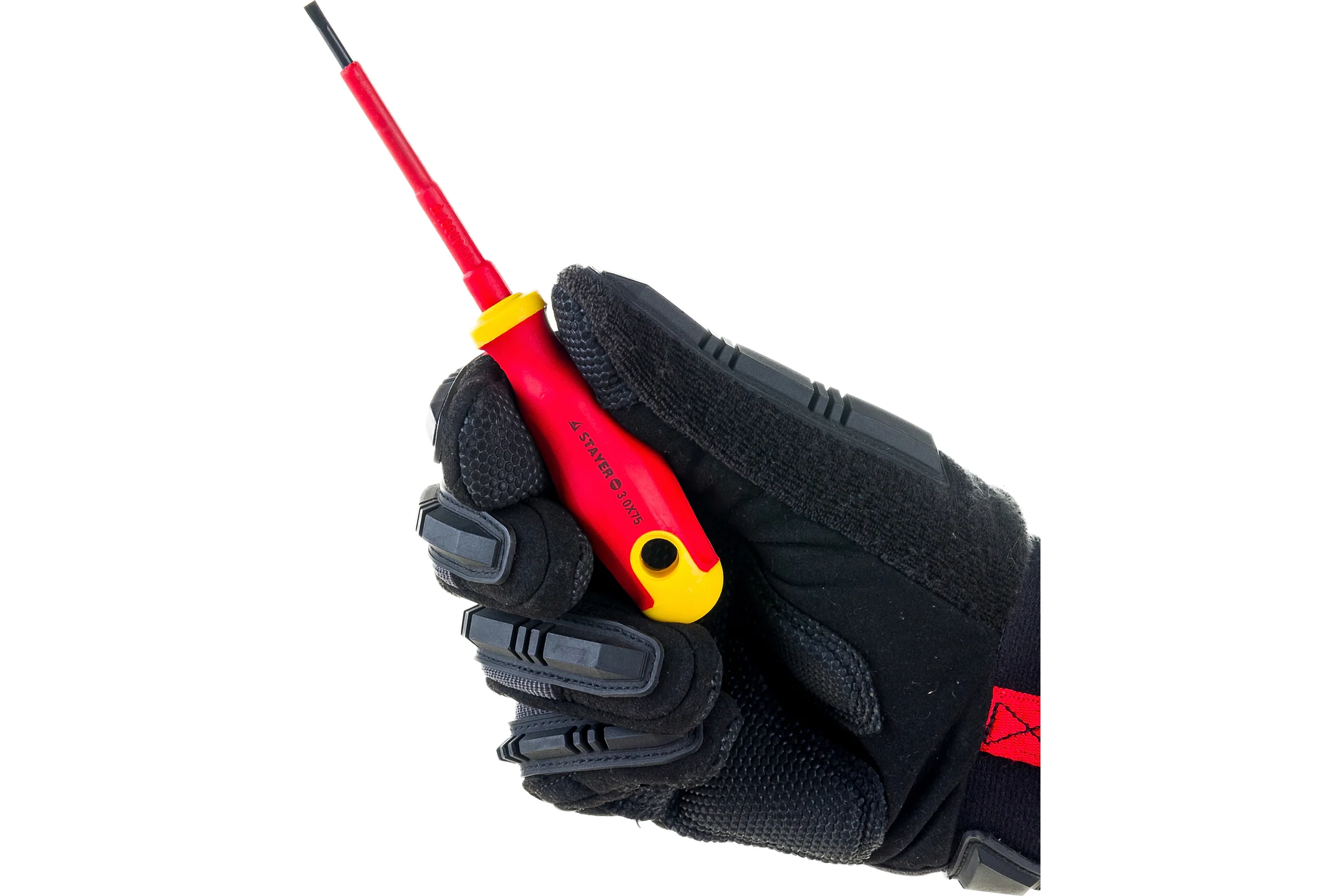 Диэлектрическая отвертка SL 3,0 х 75 мм STAYER 25141-03-07_z01