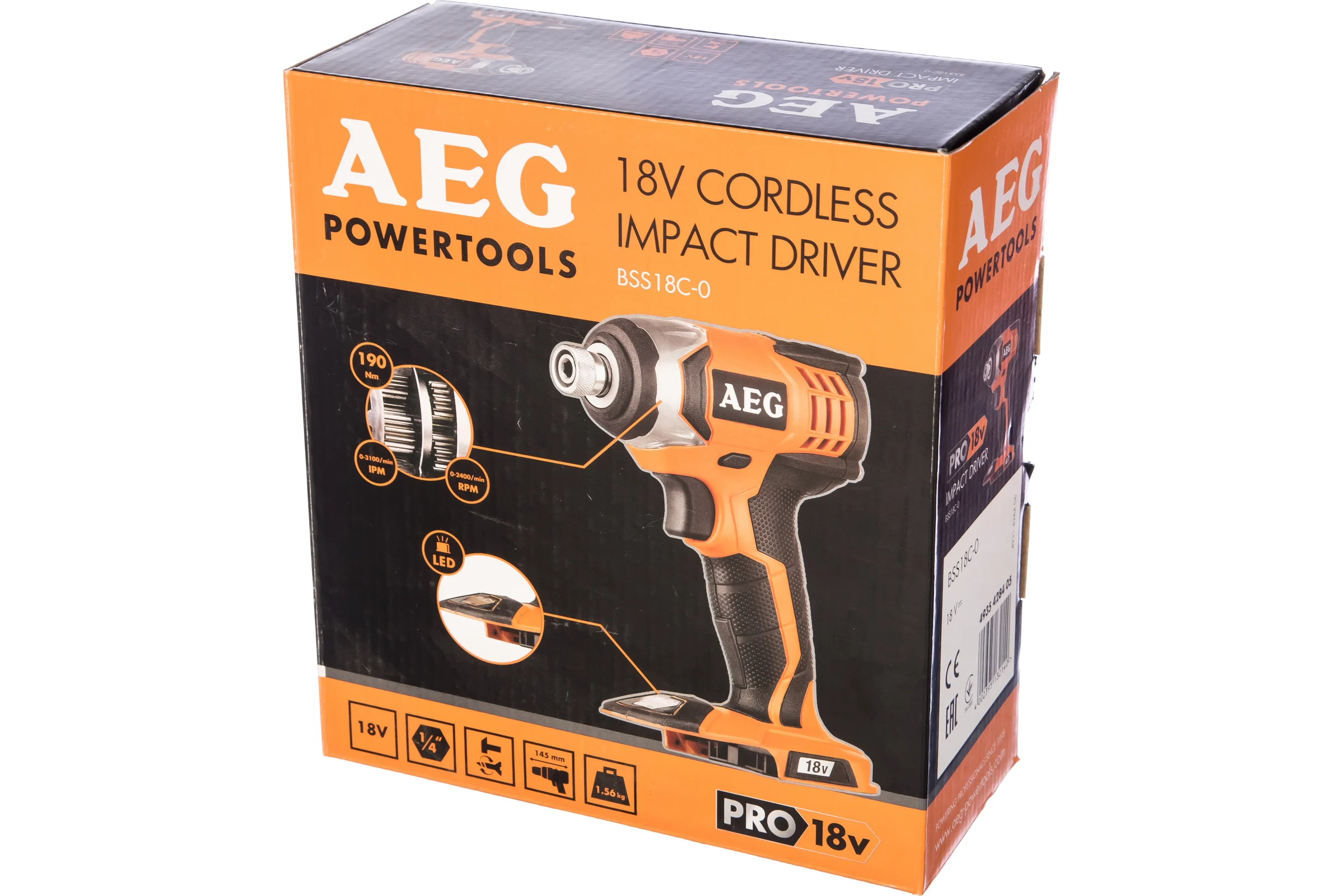 Аккумуляторный гайковерт AEG BSS 18C-0 428405