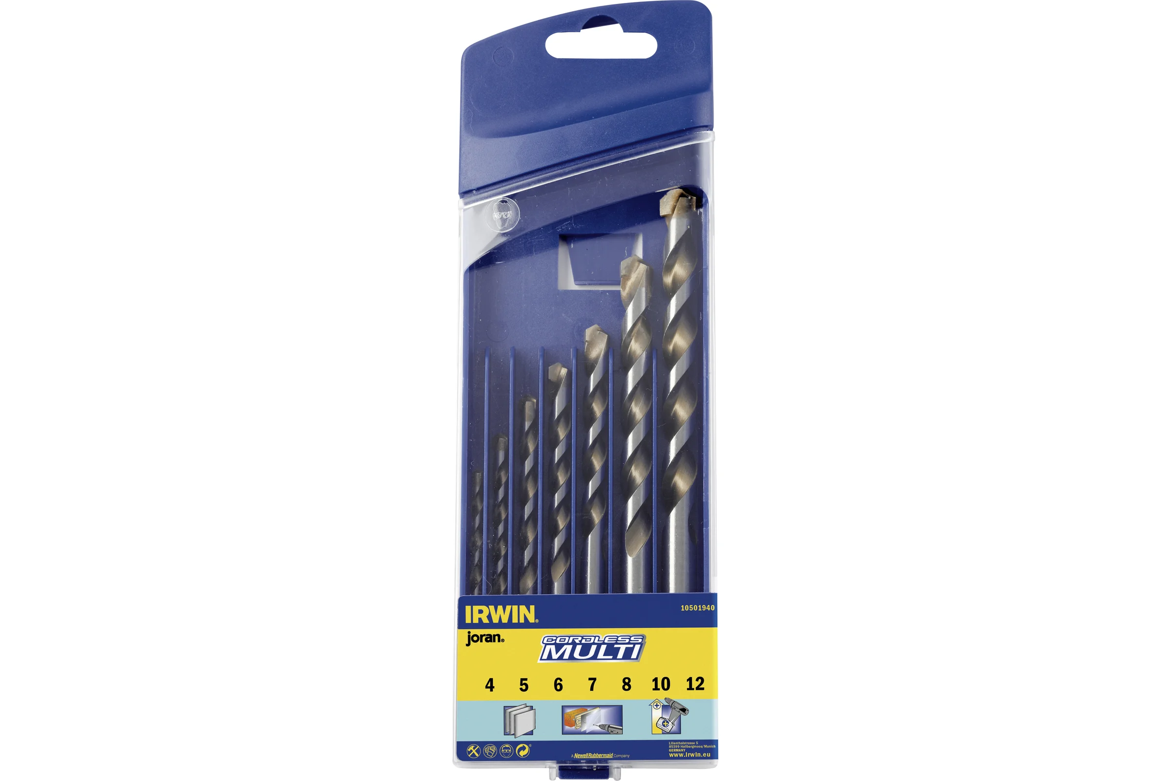 Набор сверл Cordless 7 шт. (4-12 мм) IRWIN 10501940