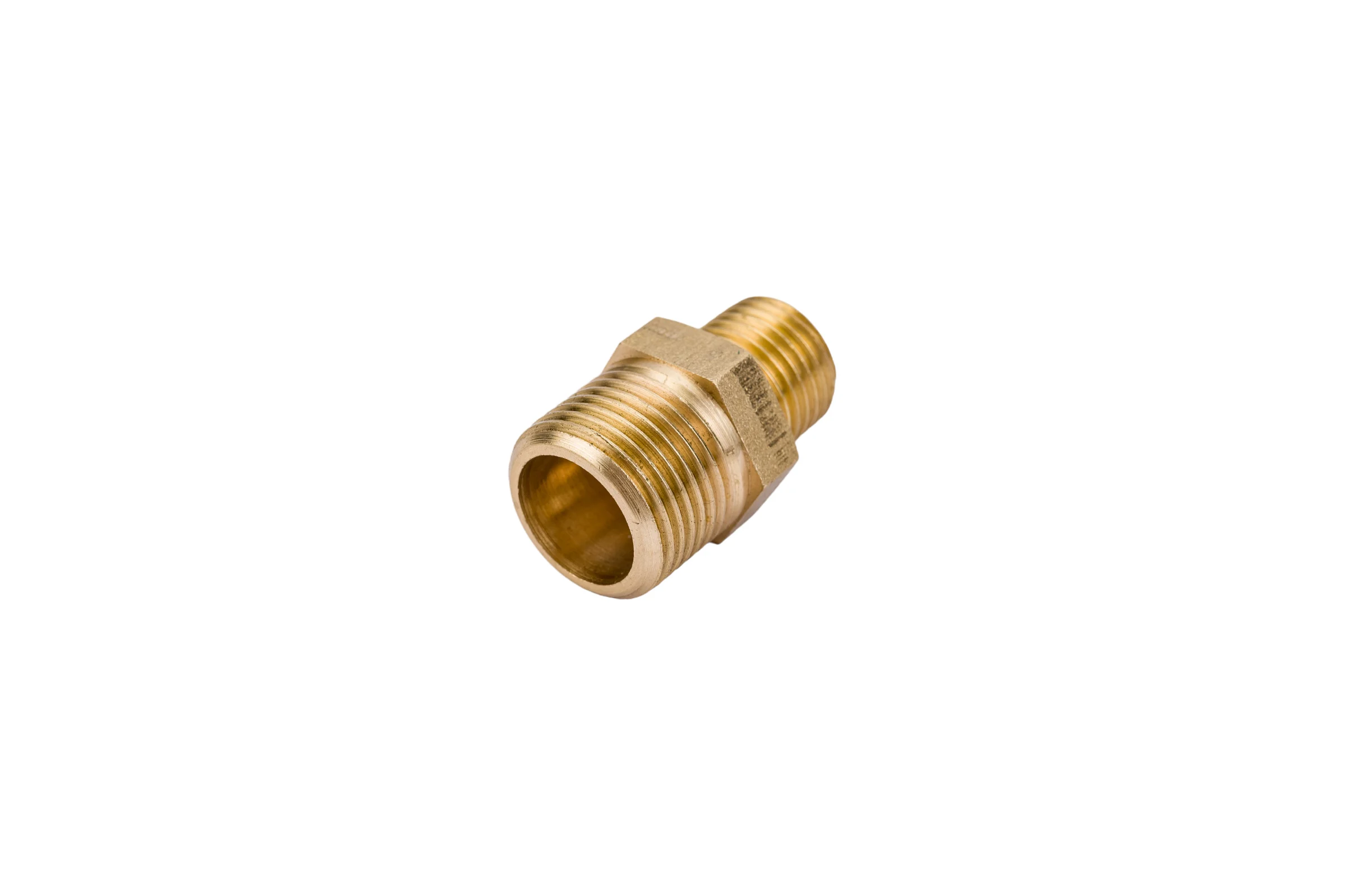 Переходной ниппель Гроссис (латунь) НР 3/8" х 1/4", шт 0730406