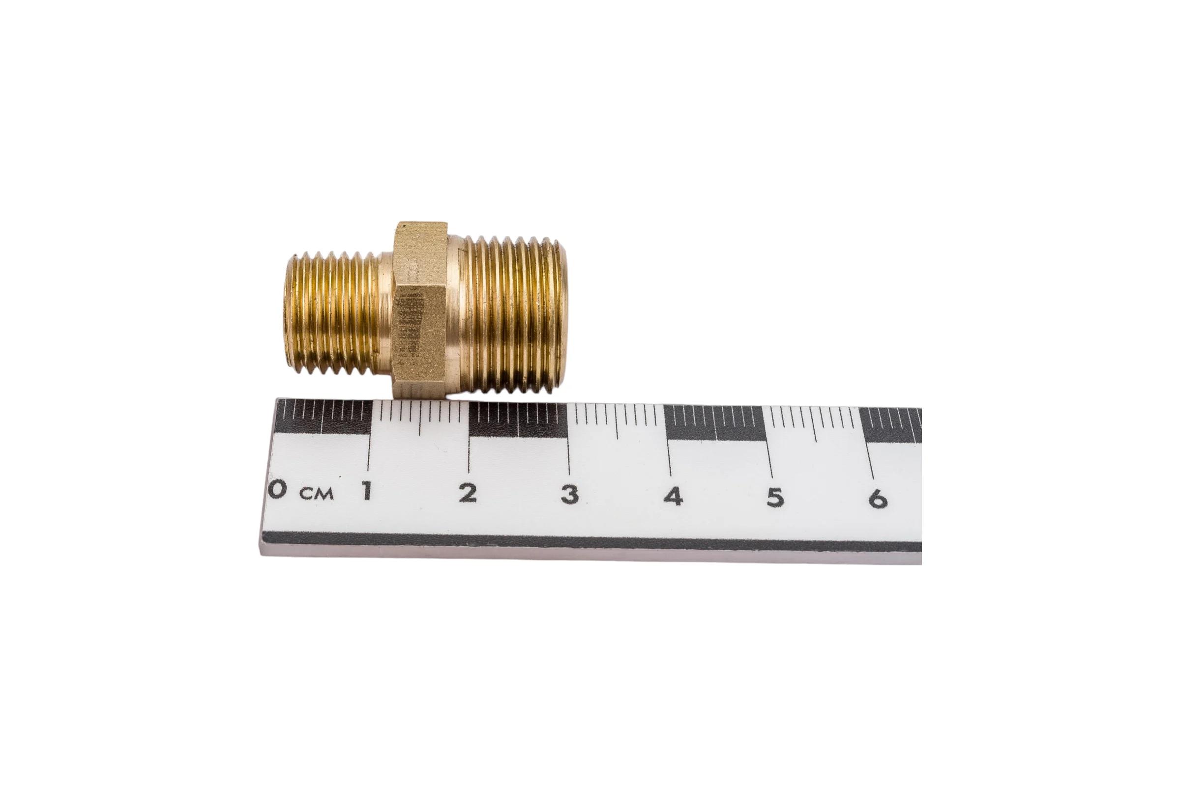 Переходной ниппель Гроссис (латунь) НР 3/8" х 1/4", шт 0730406