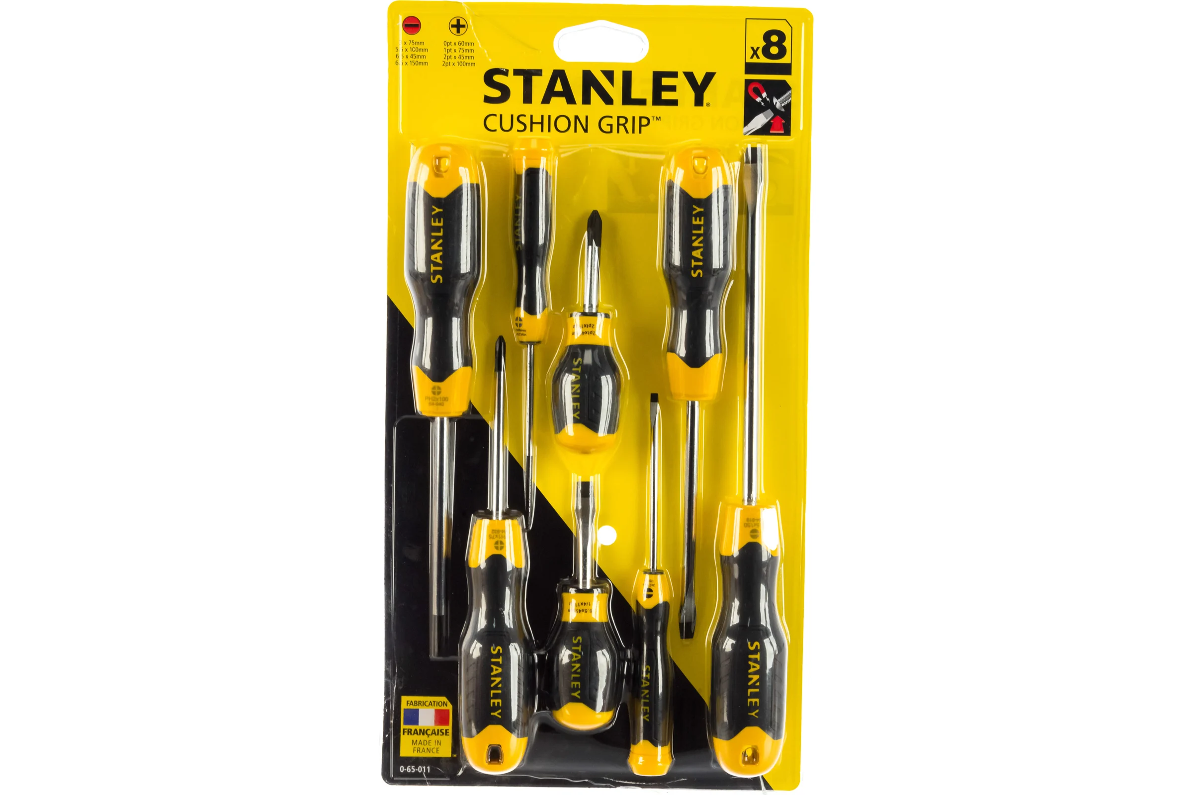 Набор отверток CUSHION GRIP 8шт Stanley 0-65-011