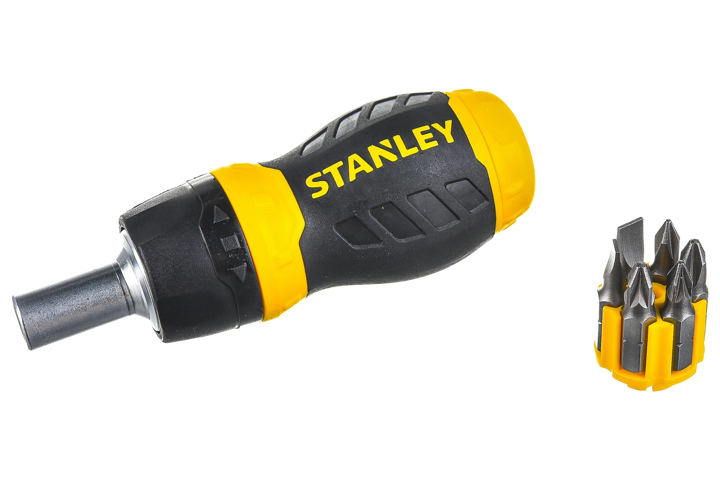 Реверсивная отвертка Stubby Multibit Stanley 0-66-358