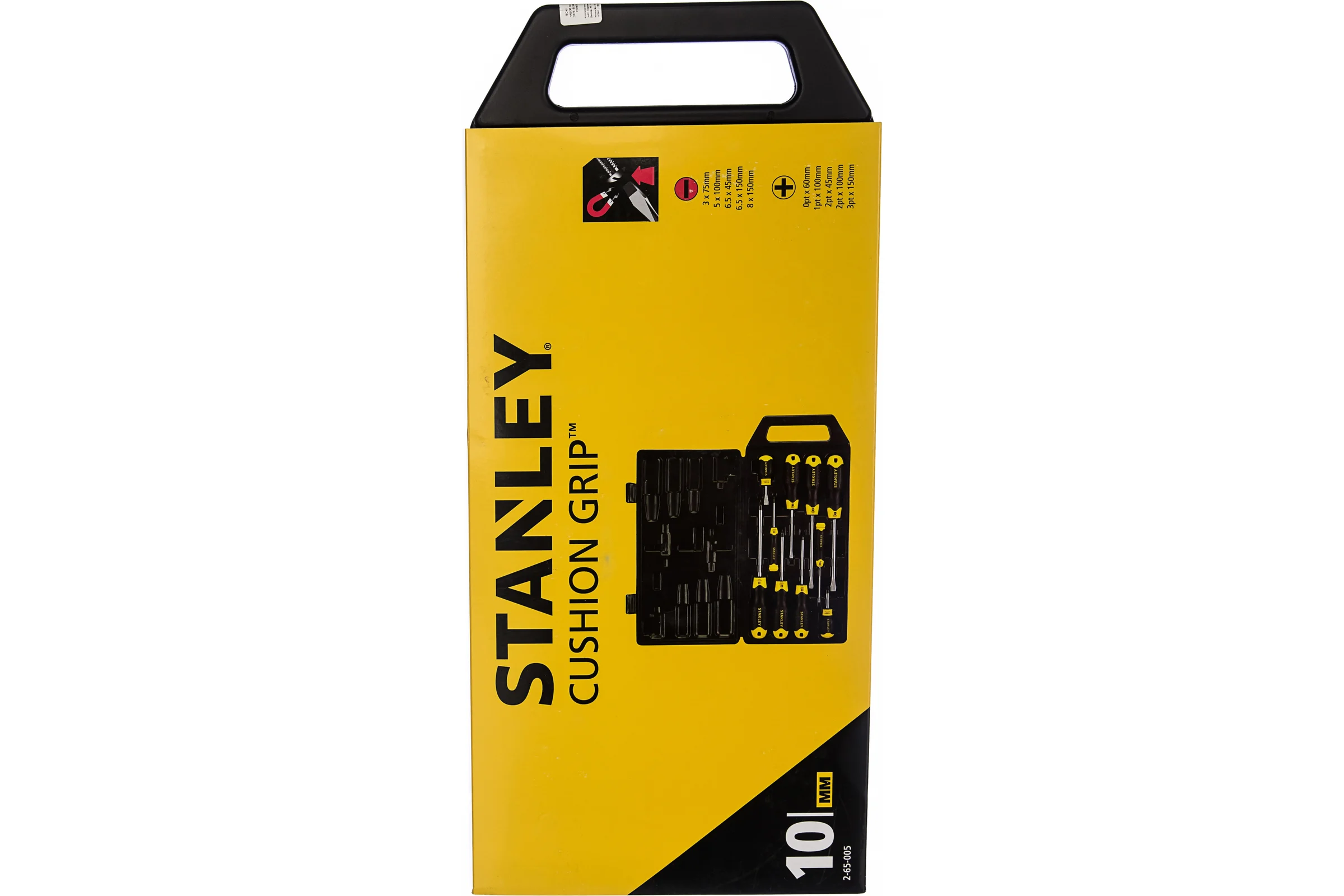 Набор отверток в футляре 10 шт Stanley CUSHION GRIP 2-65-005
