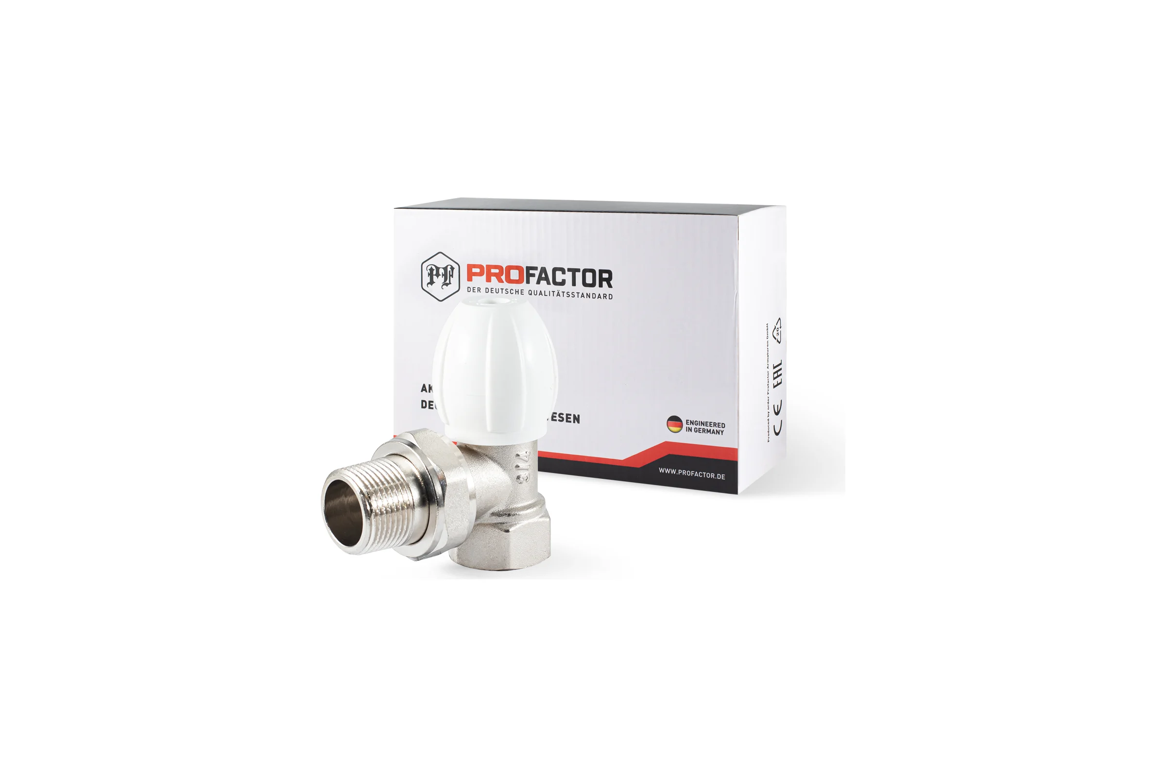 Клапан радиатора PROFACTOR регулирующий конусный затвор угловой 3/4  PF RVA 375