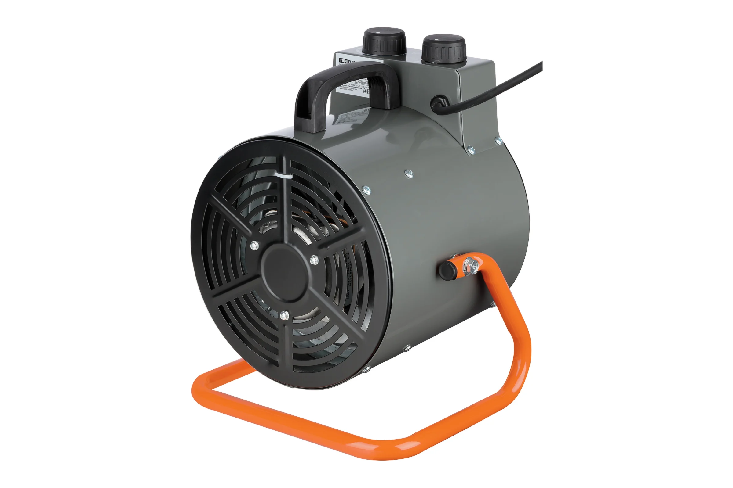 Тепловая пушка TDM ELECTRIC тпк-о, 3 квт, круглый корпус, терморегулятор, SQ2520-0110