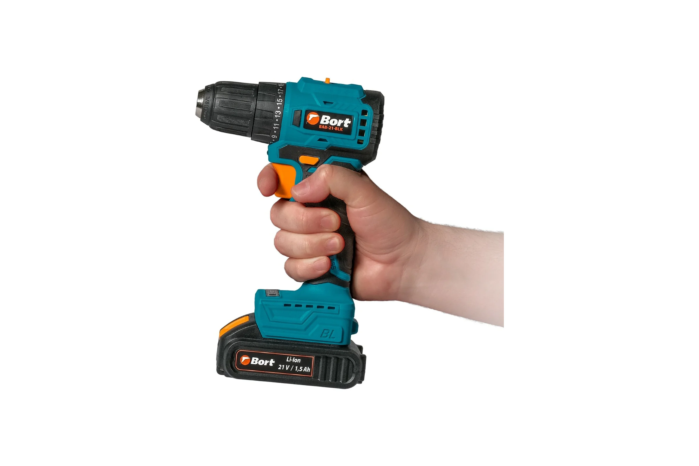 Аккумуляторная дрель-шуруповерт BORT BAB-21-BLK 93413526