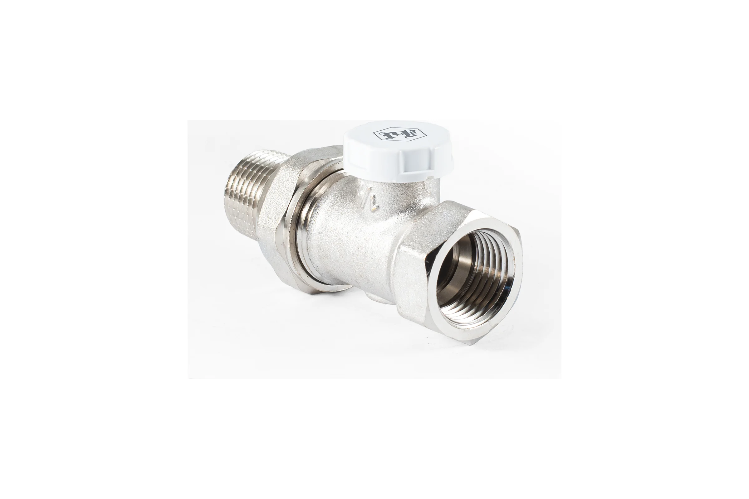 Настроечный клапан радиатора PROFACTOR прямой 1/2 PF RVS 376