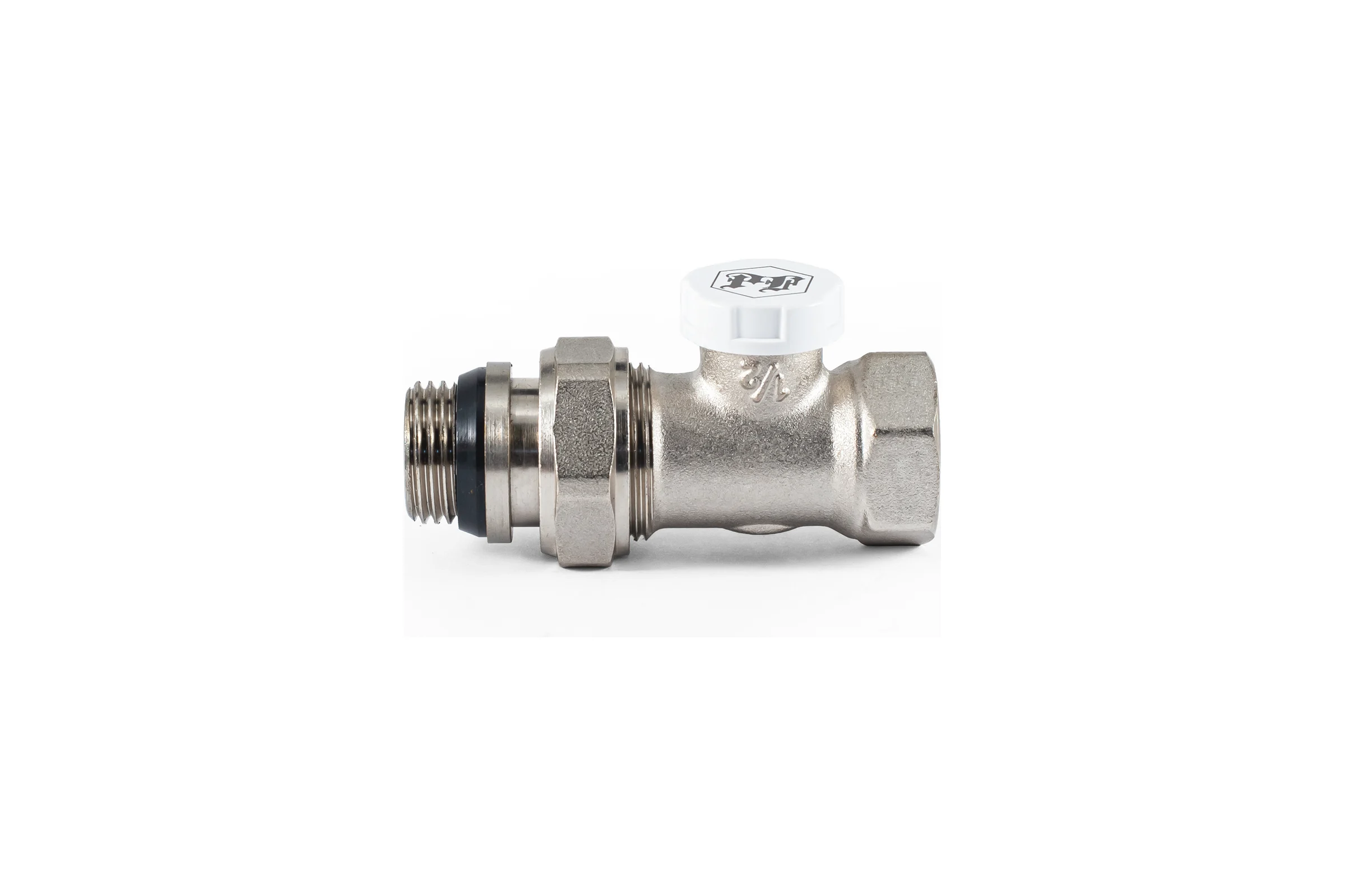 Настроечный клапан радиатора PROFACTOR прямой с уплотнением 1/2 PF RVS 376UR
