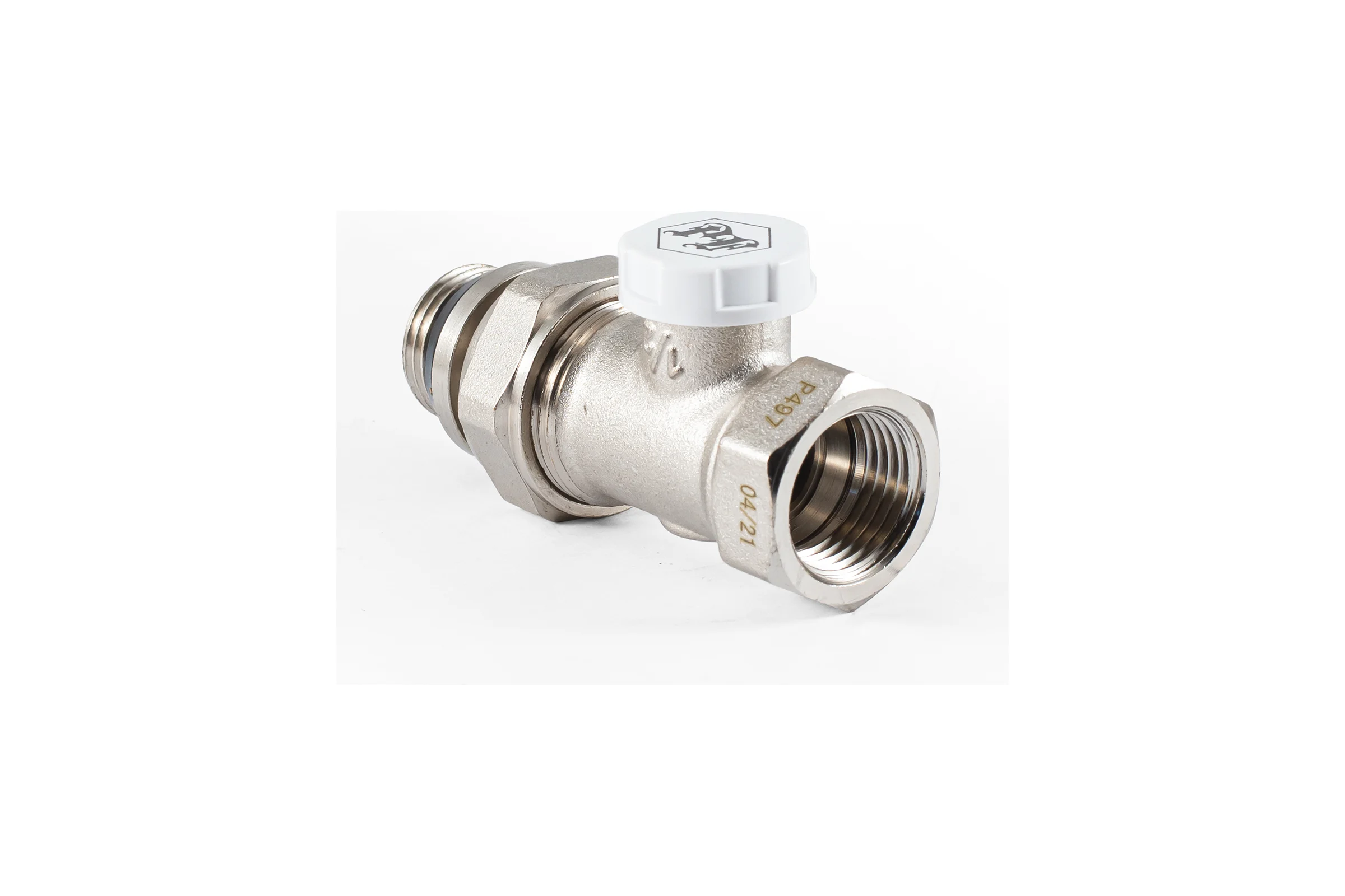 Настроечный клапан радиатора PROFACTOR прямой с уплотнением 1/2 PF RVS 376UR