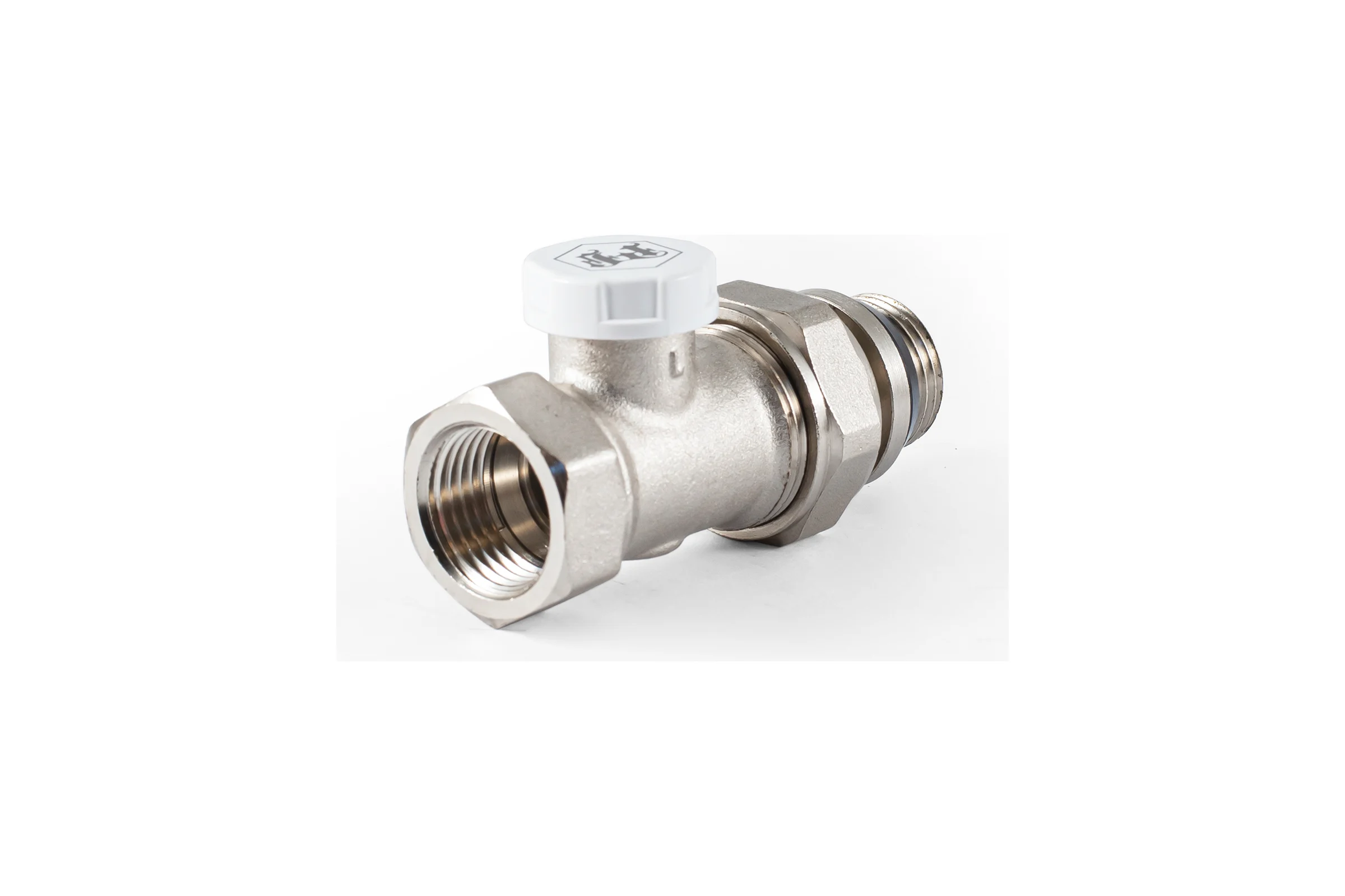 Настроечный клапан радиатора PROFACTOR прямой с уплотнением 1/2 PF RVS 376UR