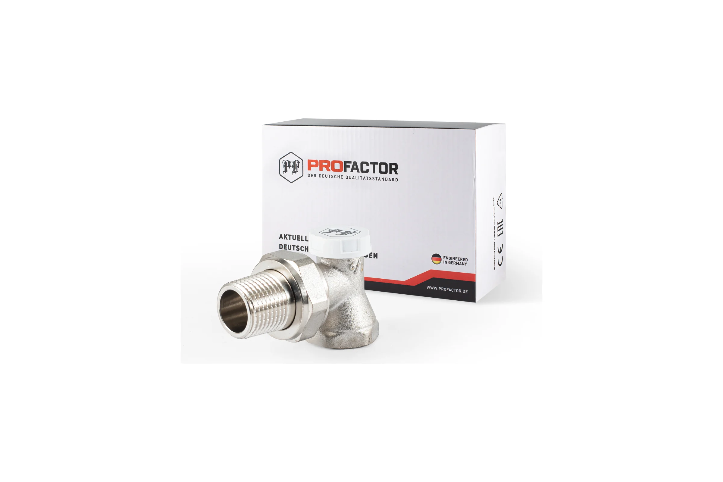 Настроечный клапан радиатора PROFACTOR угловой 1/2 PF RVA 378