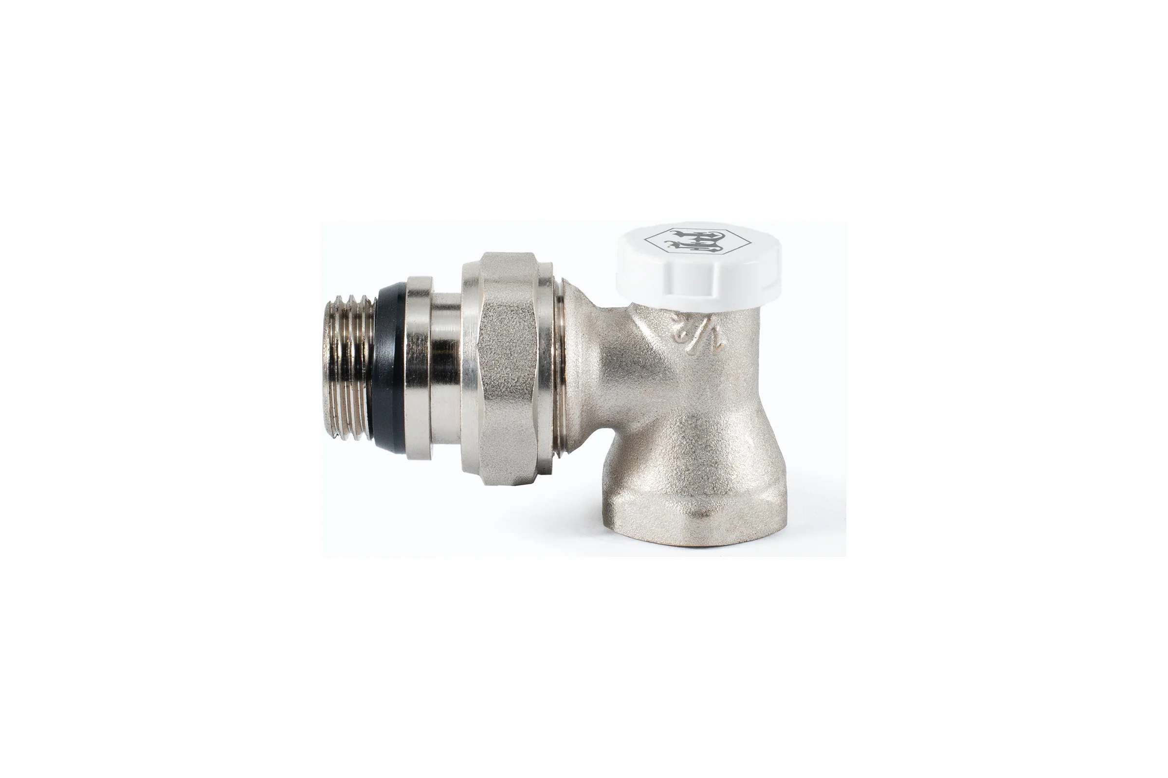 Настроечный клапан радиатора PROFACTOR угловой с уплотнением 1/2 PF RVA 378UR