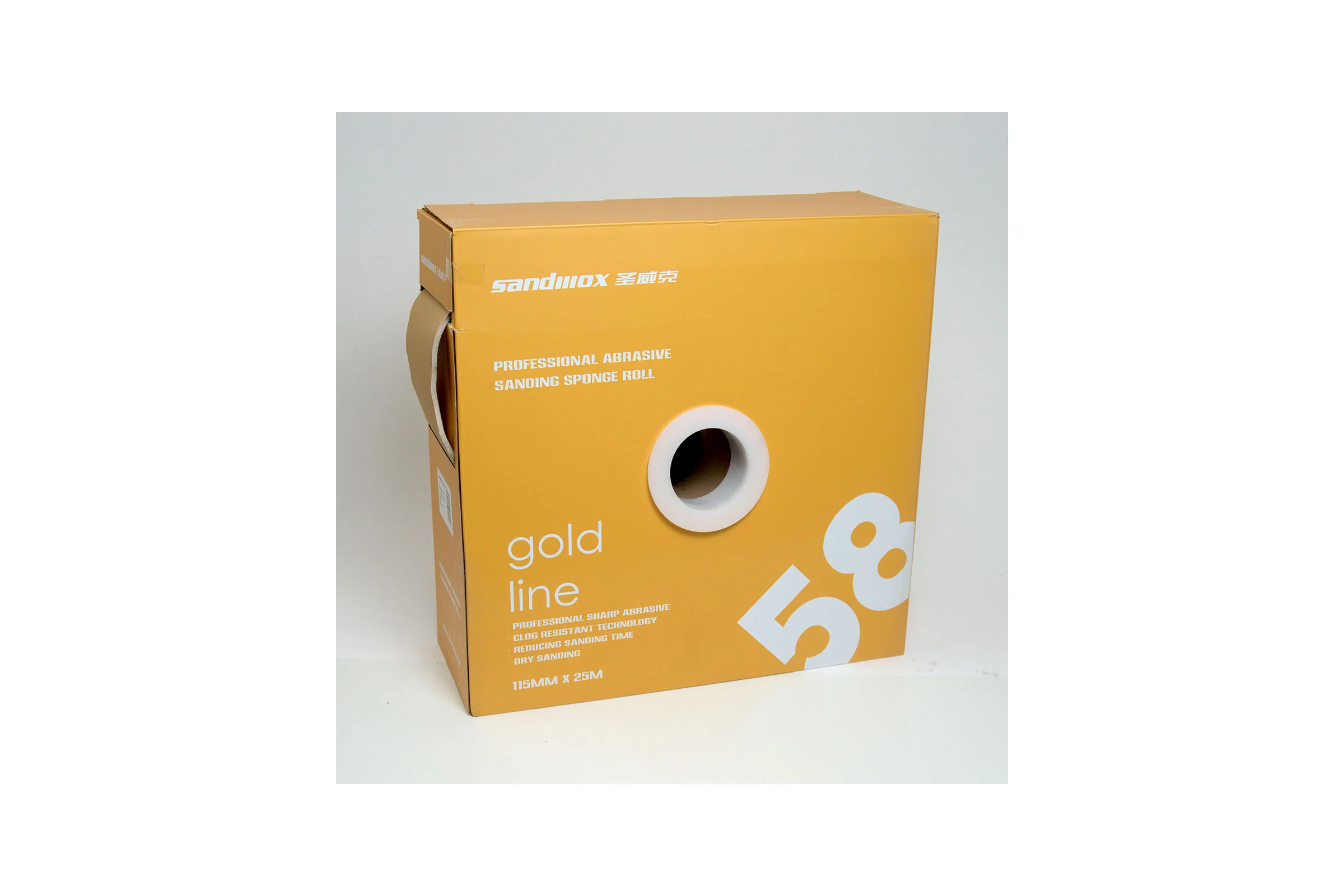 Шлифовальный материал на бумажной основе с поролоном 58 Gold ALO (115х125 мм, P150, 200 листов) SANDWOX 58.11.25.150