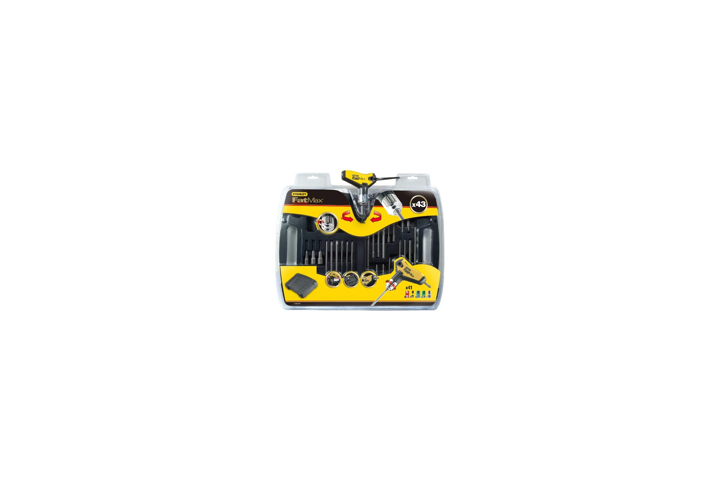 Набор отвертка со вставками 43 шт в футляре Stanley FATMAX 0-96-222