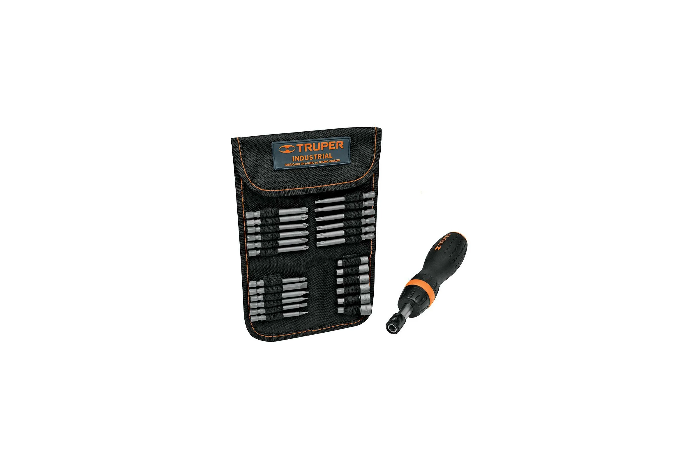 Отвертка с трещоткой и битами Truper JDM-26 18219
