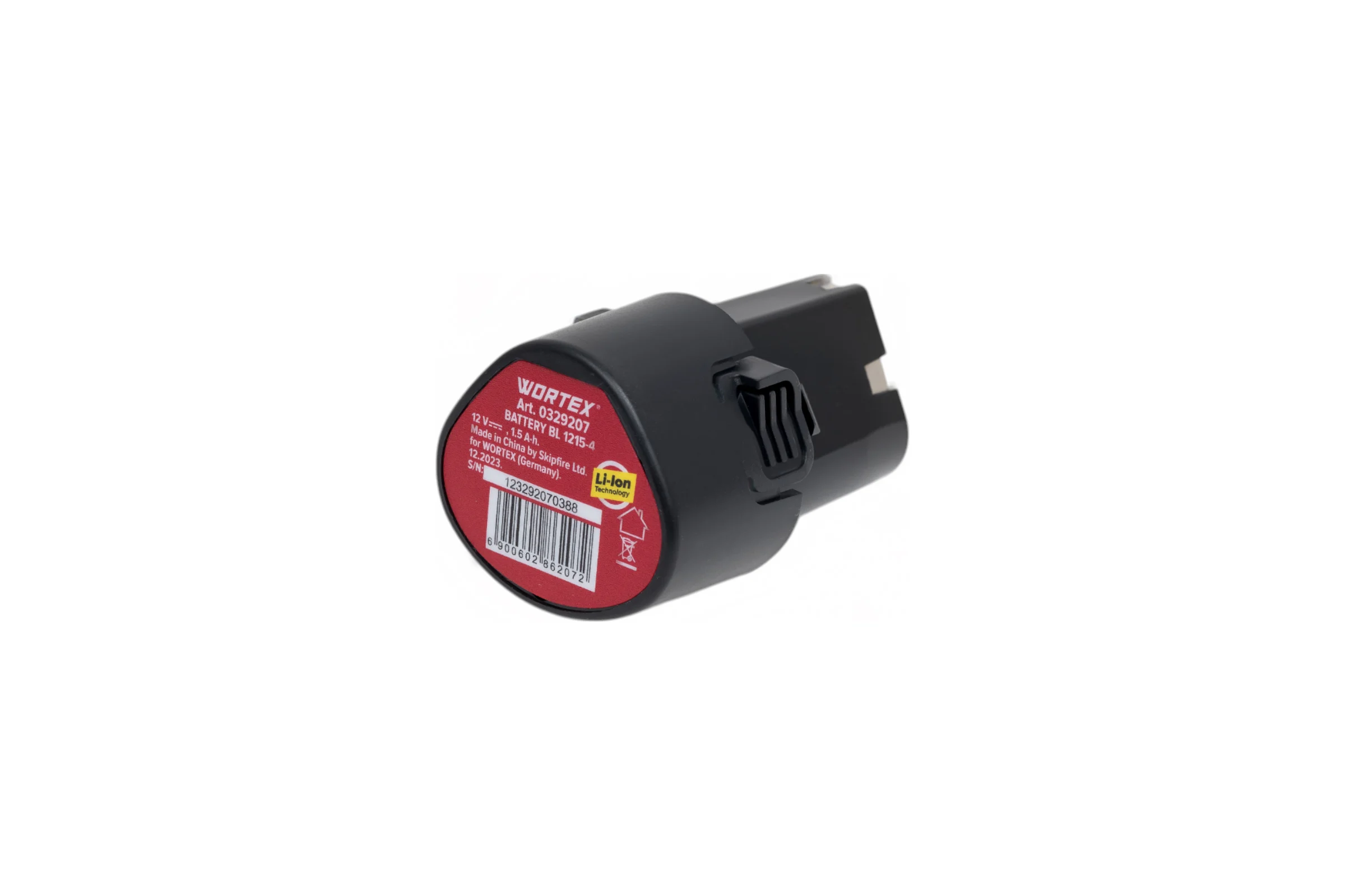 Аккумулятор 12 В, 1.5 Ач, Li-Ion WORTEX 0329207