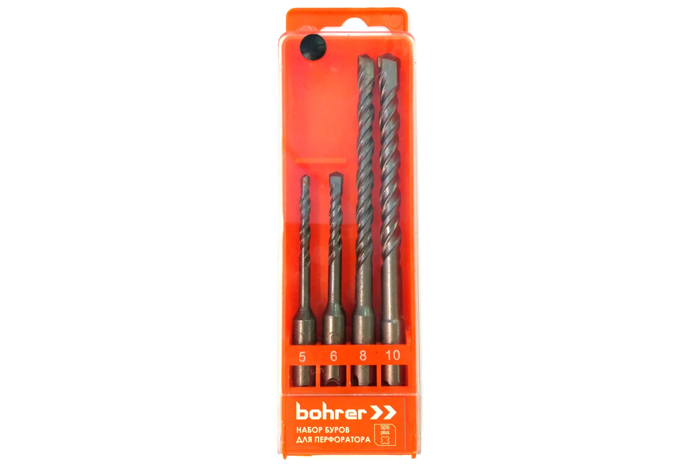 Набор буров Стандарт SDS+ 5, 6x110 мм, 8, 10x160 мм, 4 шт Bohrer 35300400