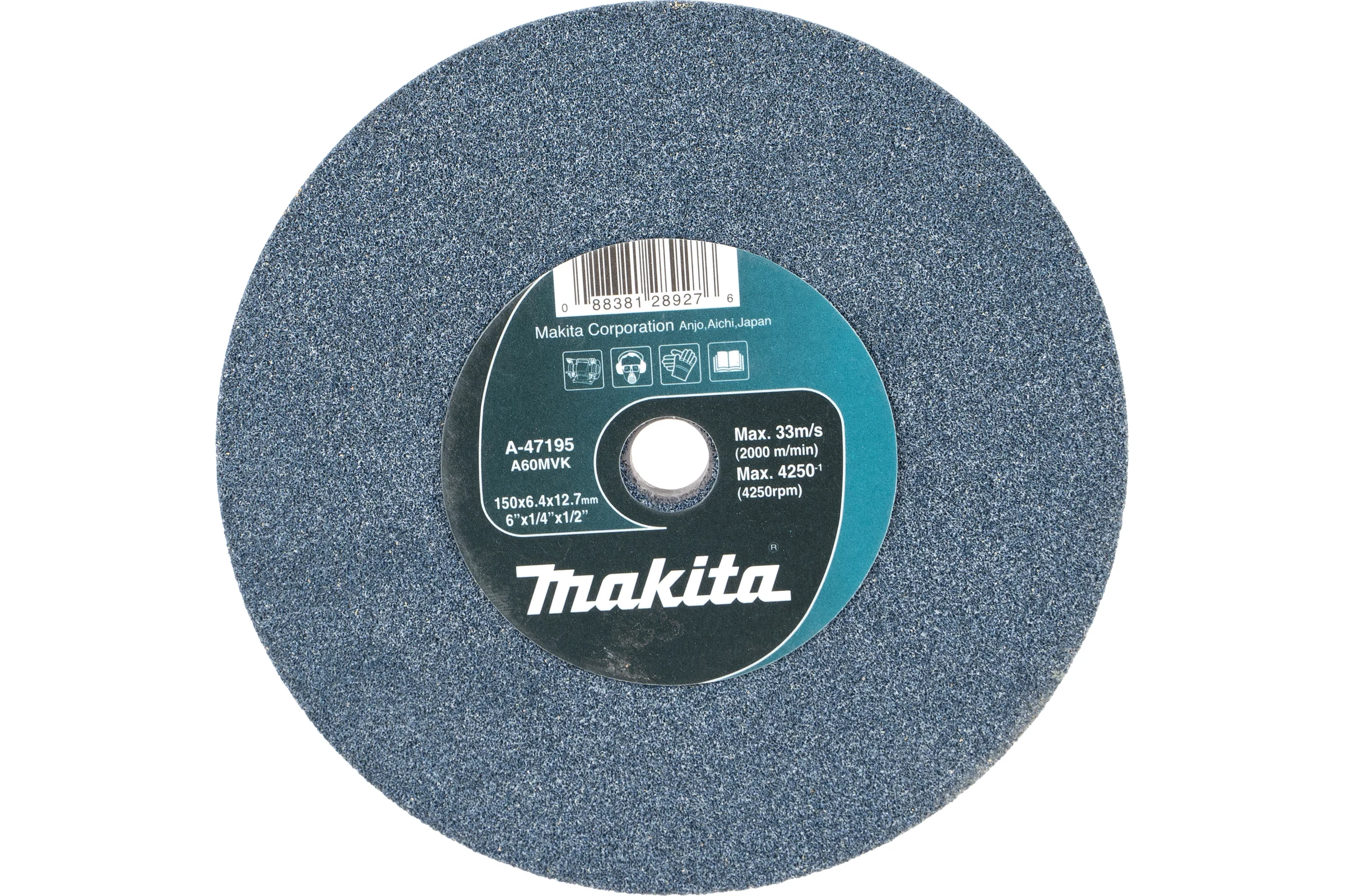 Круг точильный (150х12.7х6.4 мм) для заточного станка GB 602 Makita A-47195