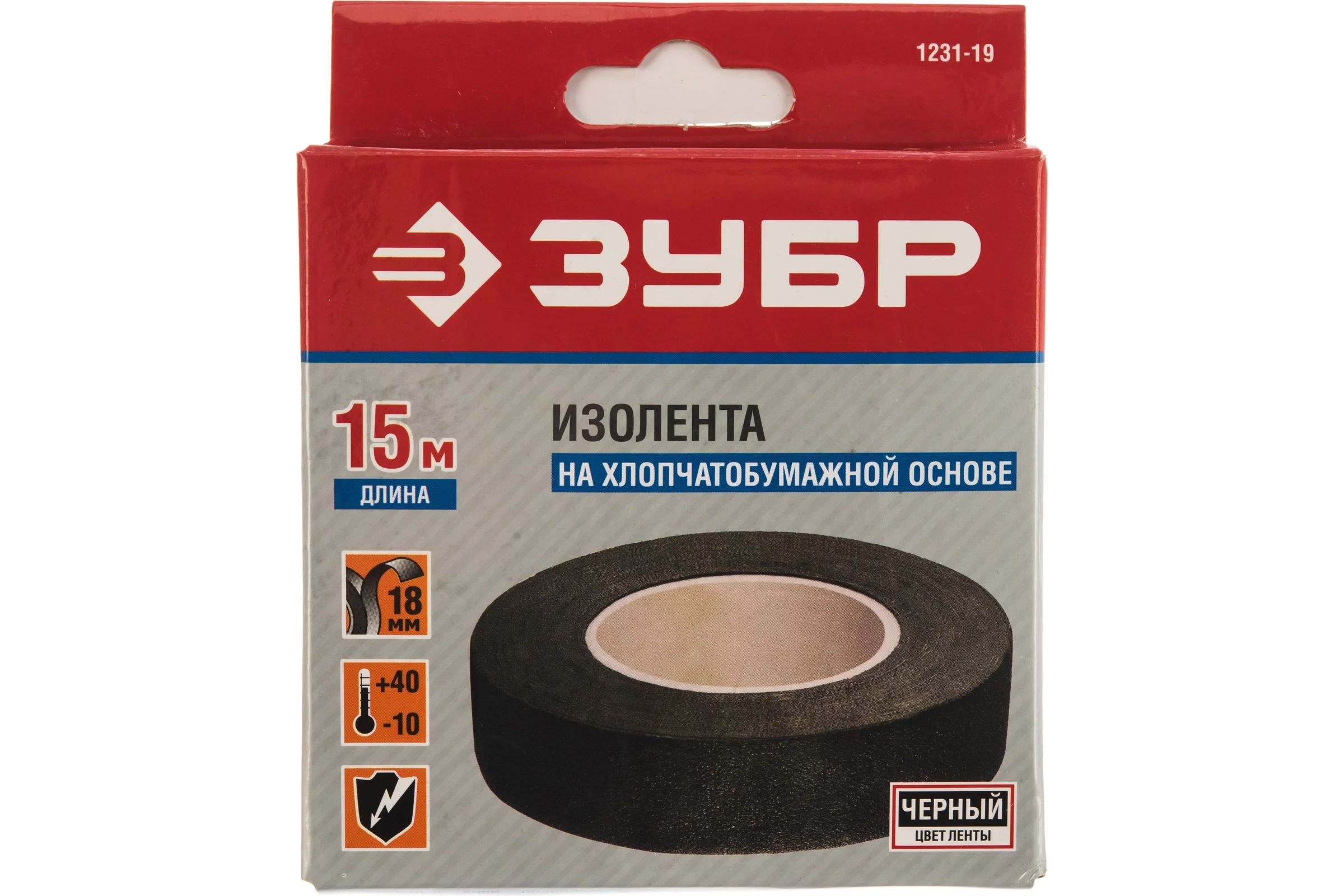 Изолента на хлопчатобумажной основе (18 мм; 15 м) ЗУБР 1231-19