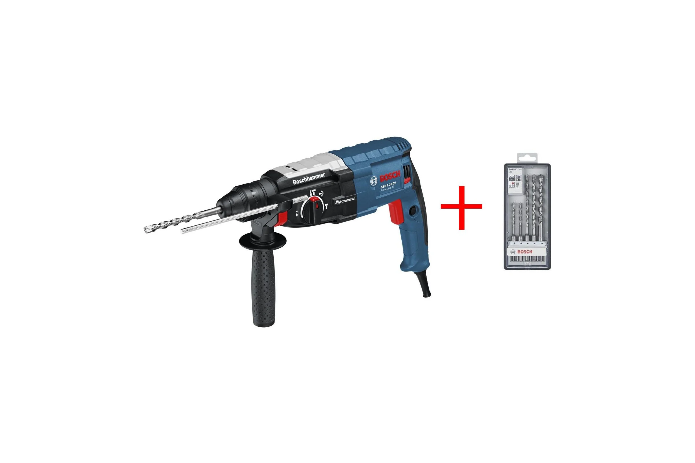 Перфоратор Bosch GBH 2-28 DFV + набор оснастки 0.611.267.204