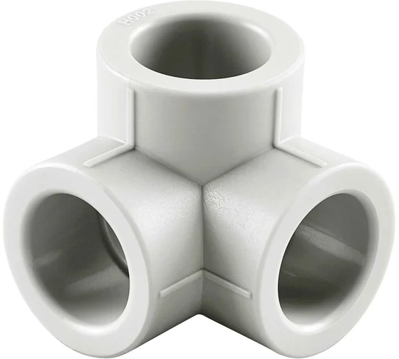 Двухплоскостной тройник RIIFO Alba PP-R 25-25-25 белый (уп 5шт) 1100047316