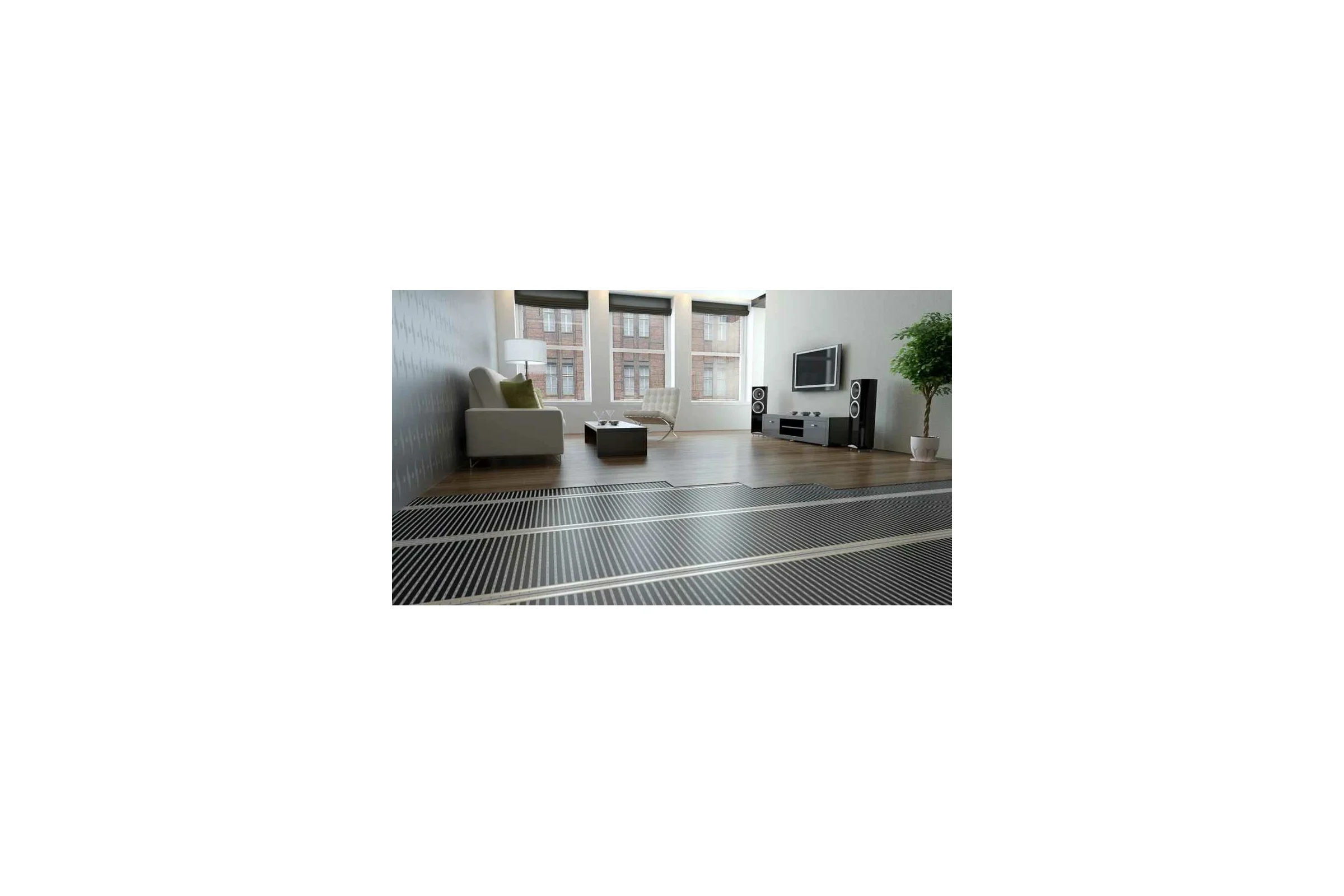 Пленочный электрический теплый пол ТеплоСофт 11 метров ширина 80 см Qterm80 11метров