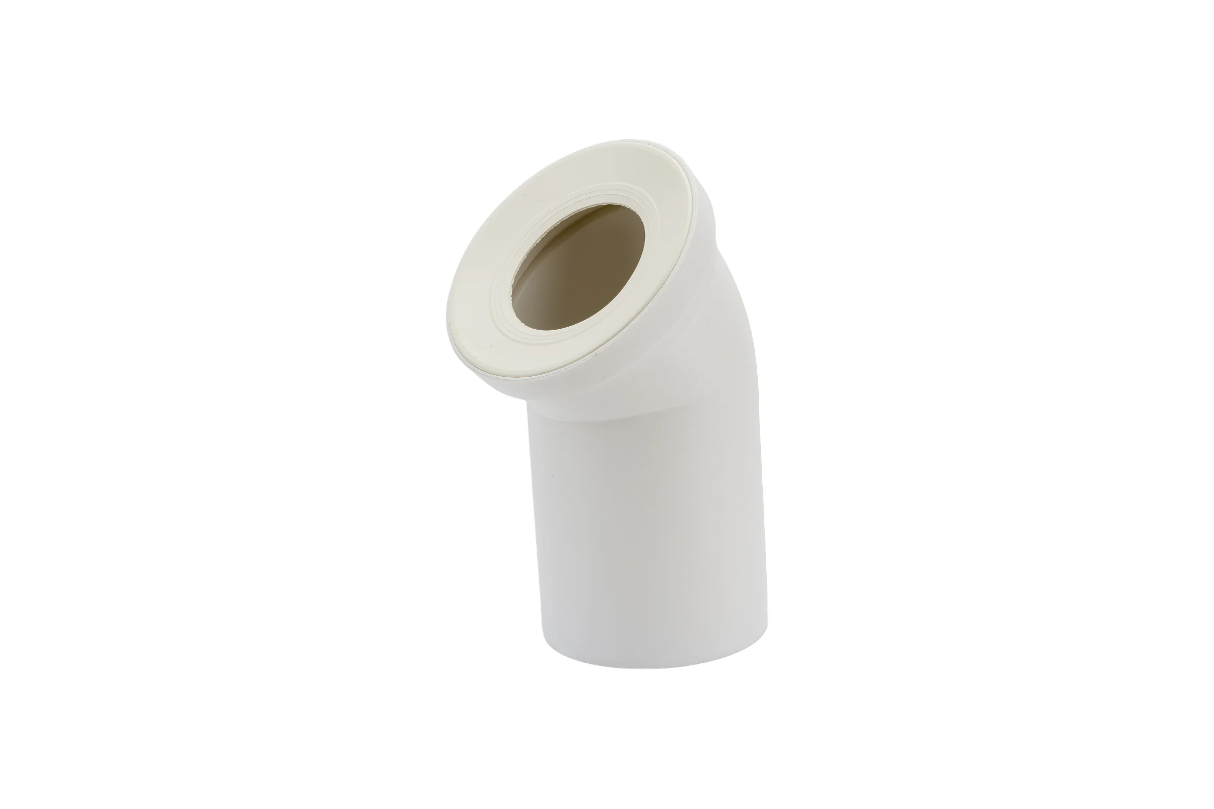 Отвод для унитаза SINIKON ПП D 110x45 (белое кольцо) PU.110045.W.R