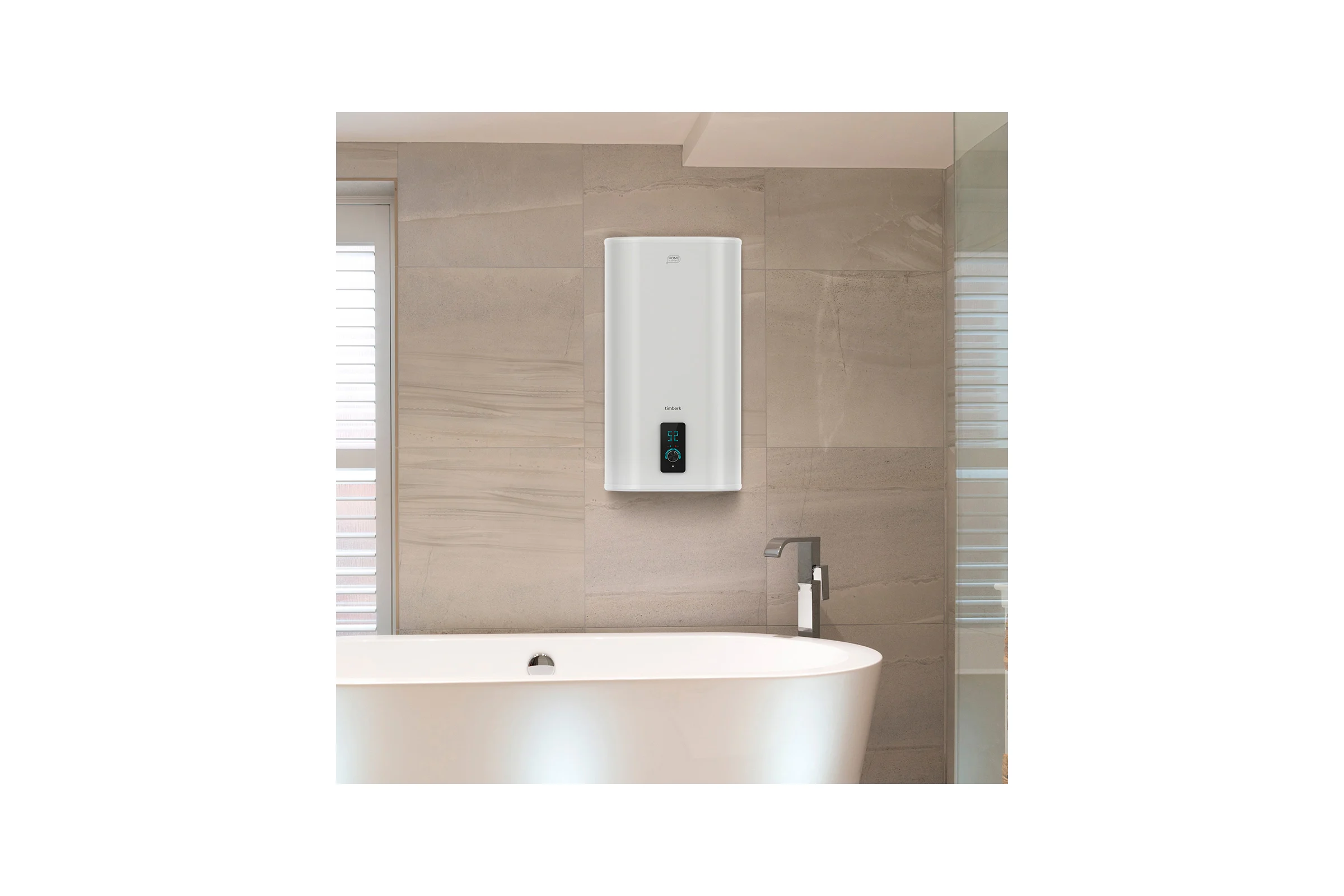 Накопительный водонагреватель Timberk c WiFi N77, 80л. T-WSS80-N77-U-WF