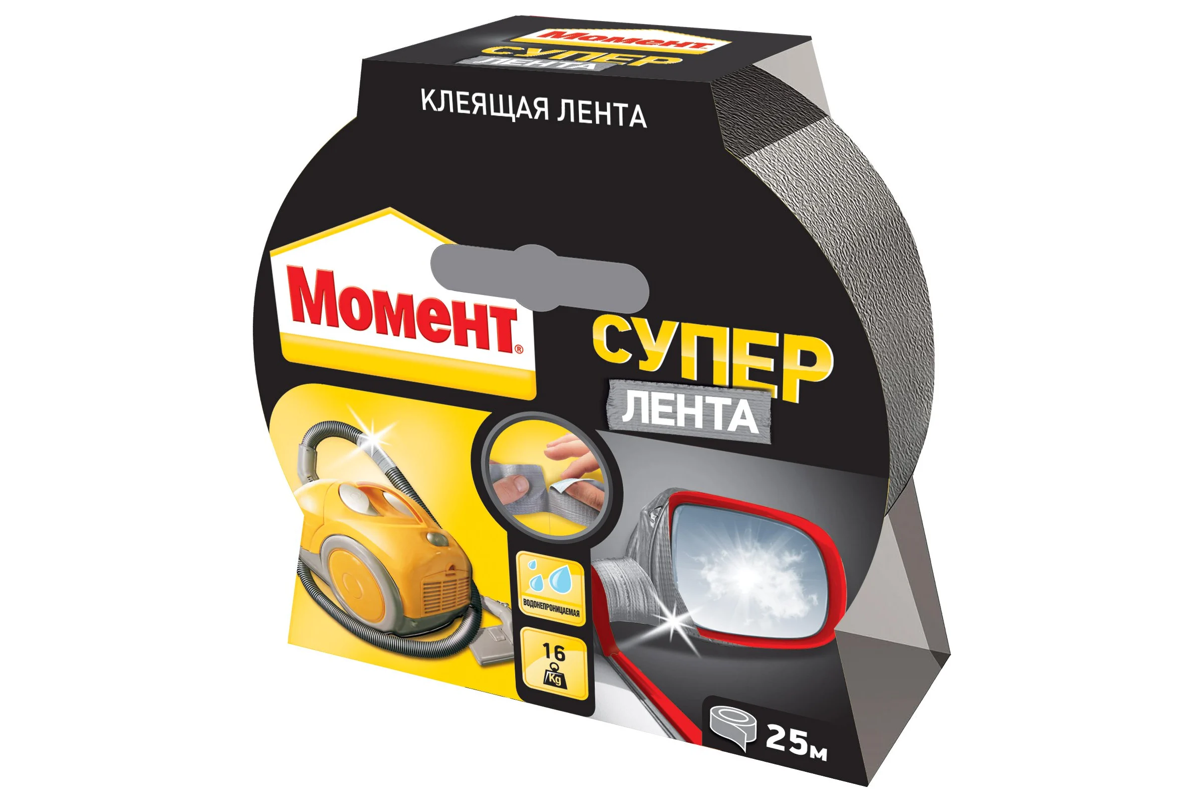 Супер лента (25 м; серебро) Момент 1760300