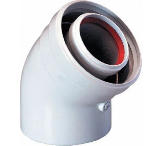 Отвод коаксиальный (45 град.; 125/80 мм) НТ Baxi KHG714088811