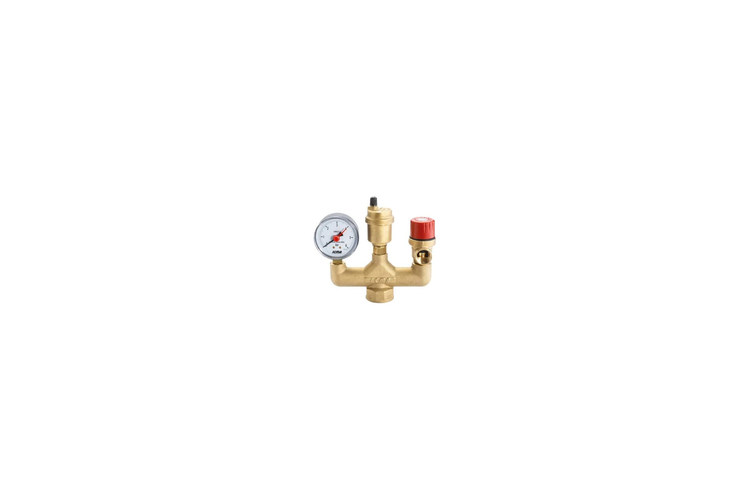 Группа безопасности котла ICMA S.P.A. PN10, t=110, внутренняя резьба - 1" GS02 /91GS02OO20
