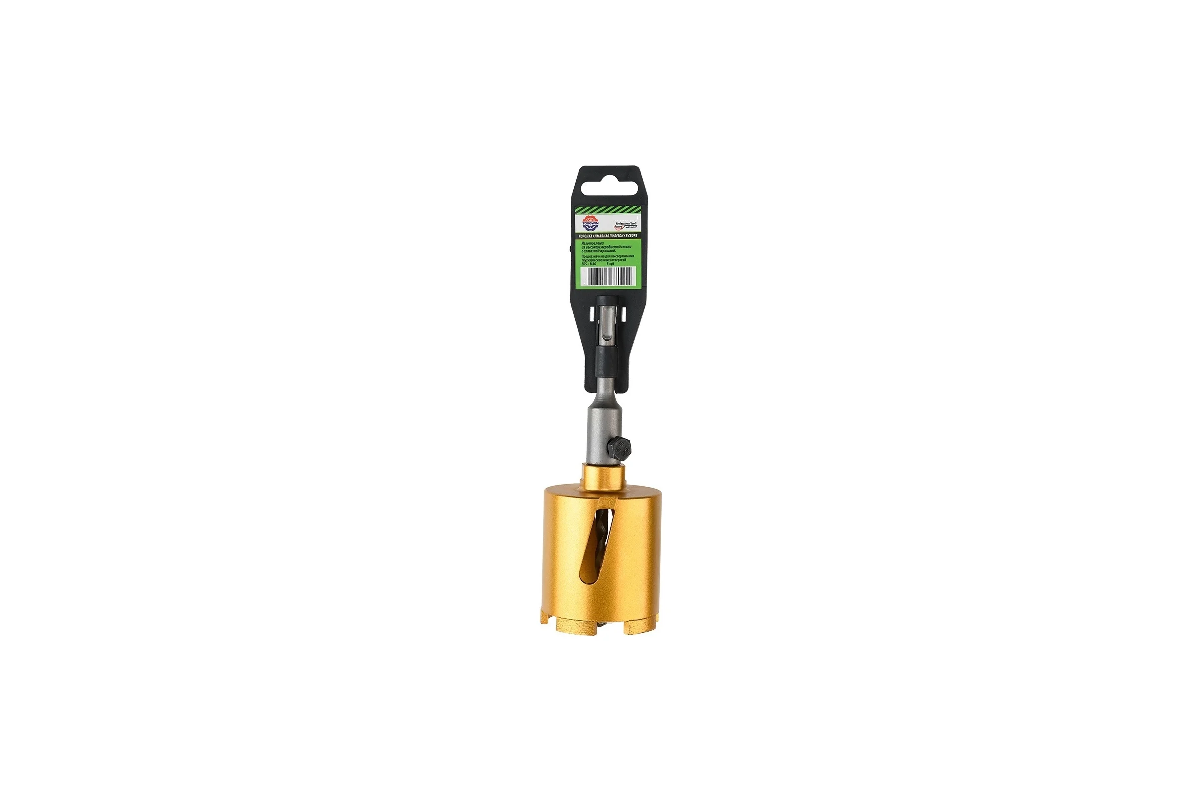 Коронка алмазная по армированному бетону и кирпичу 72 мм, SDS+ TORGWIN T957237-72