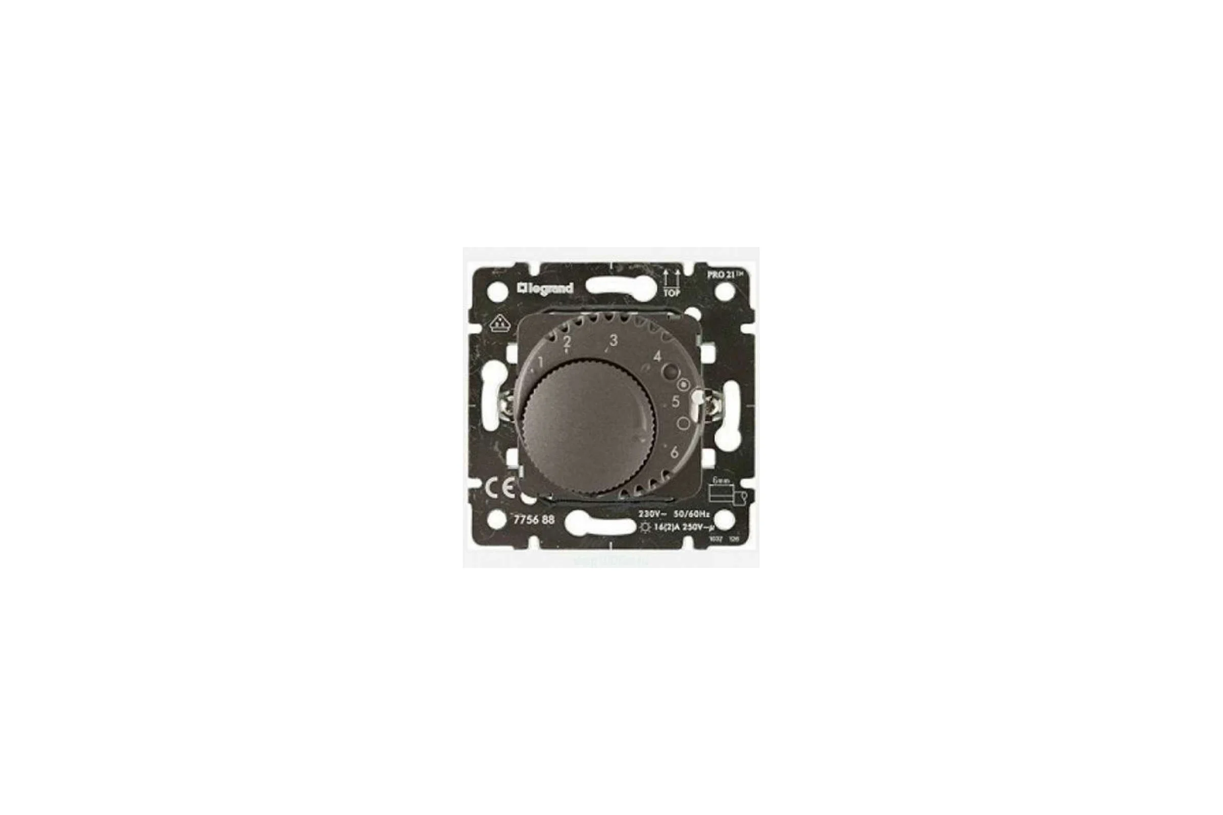Термостат Legrand Galea Life для тёплых полов 220 В~ лицевая панель Dark Bronze 775688
