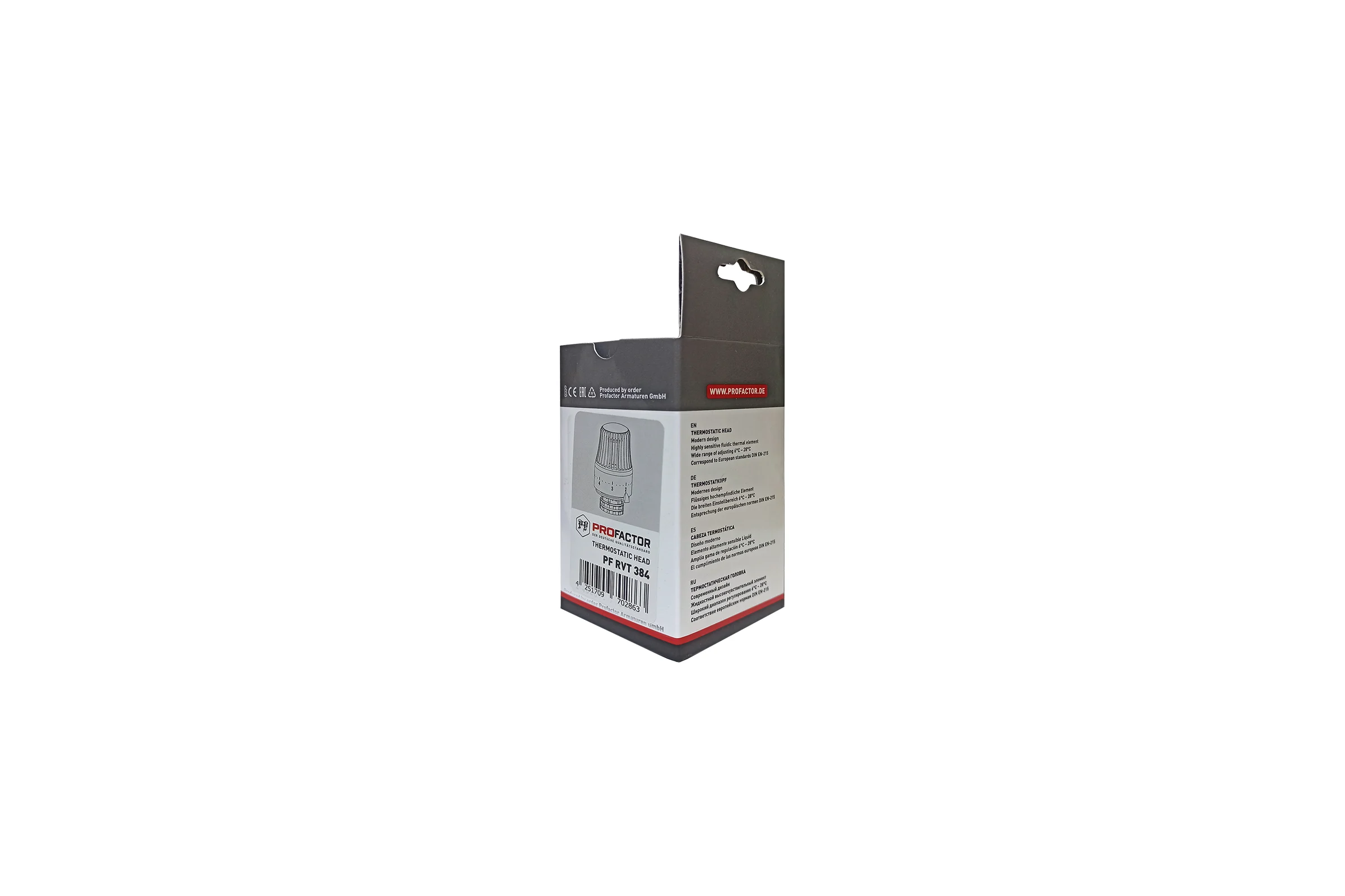 Термостатическая головка PROFACTOR M30x1.5 PF RVT 384