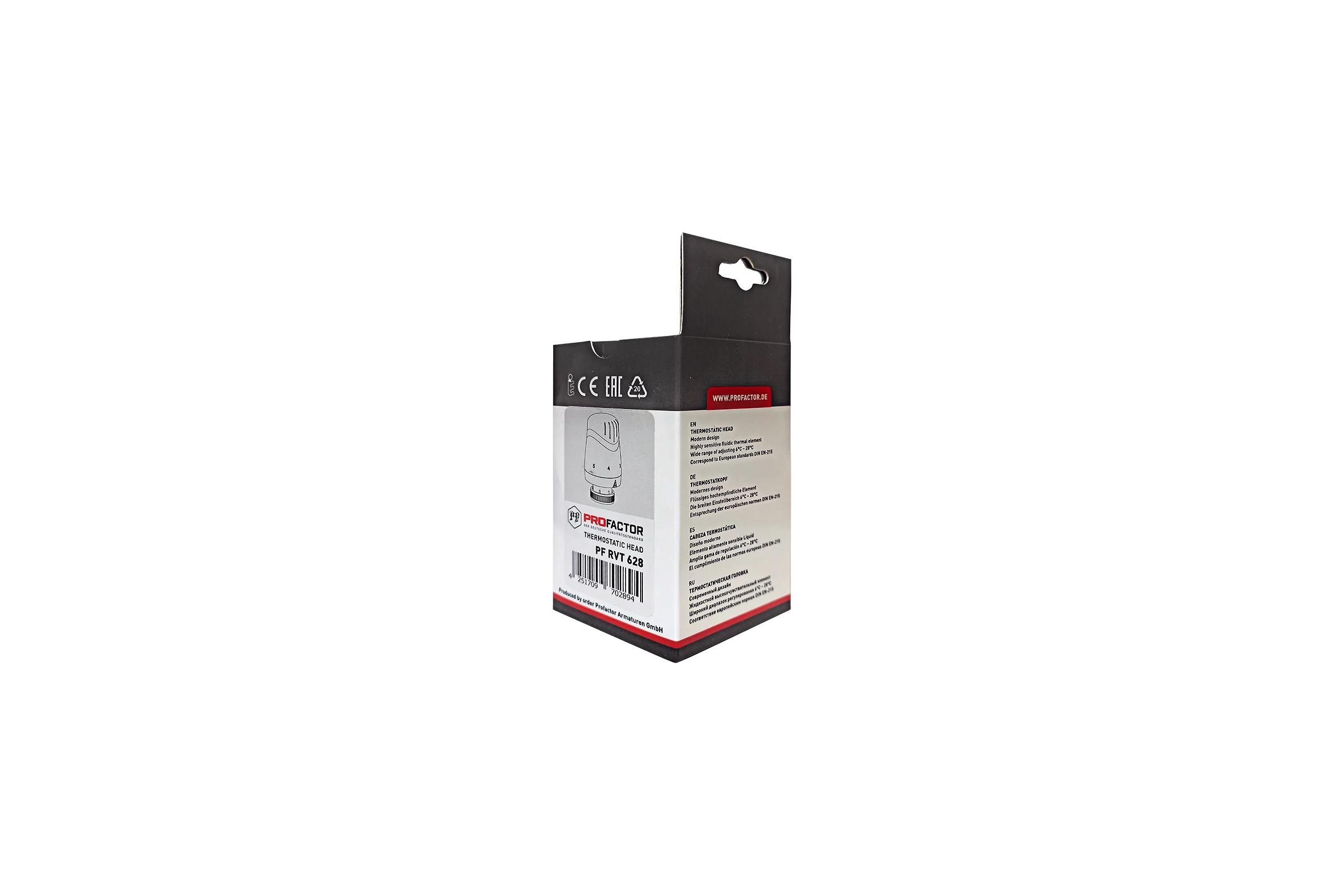 Термостатическая головка PROFACTOR М30x1.5 PF RVT 628