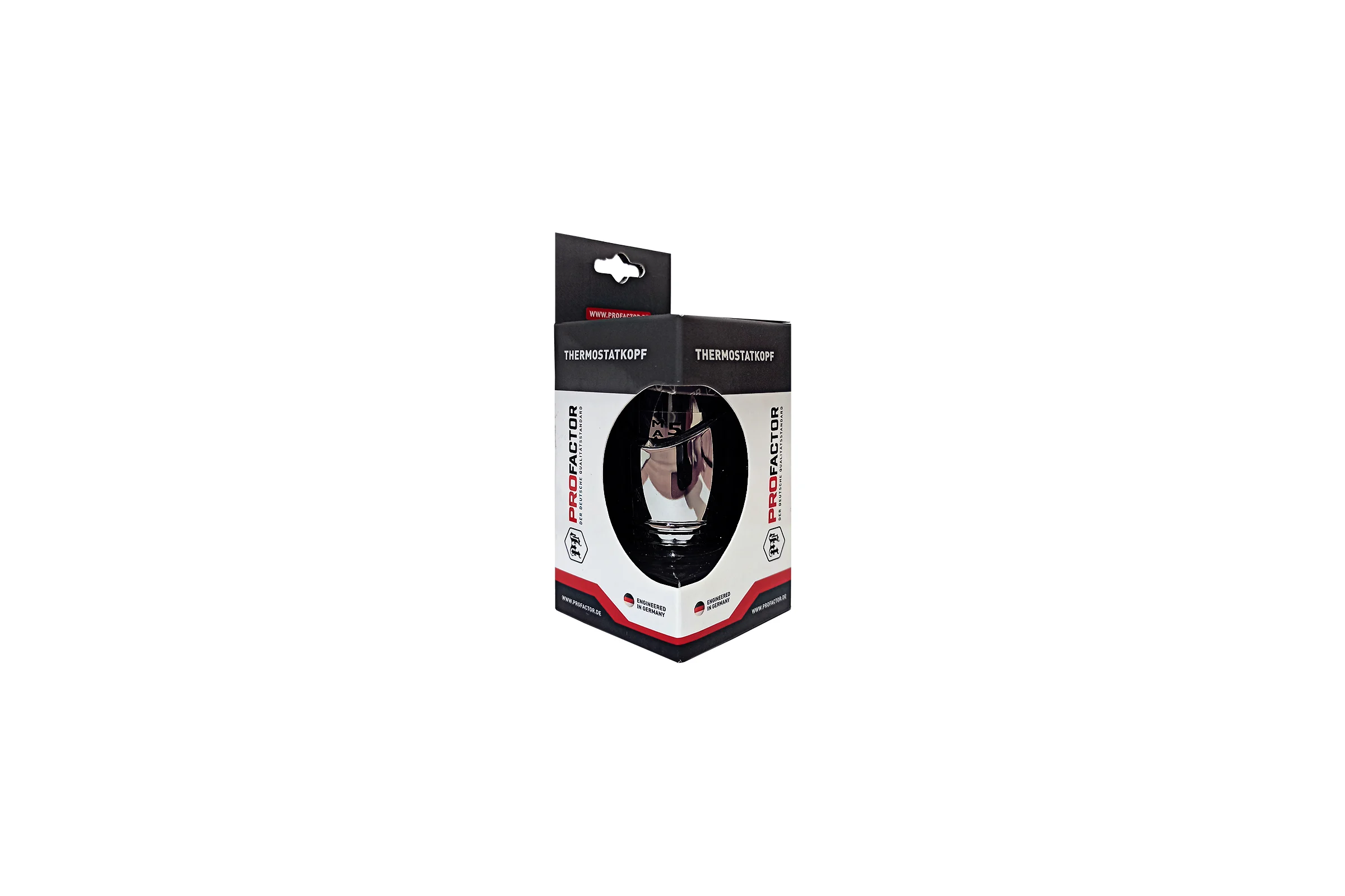 Термостатическая головка PROFACTOR PF CHROME М30x1.5, для клапанов, с преднастройкой PF RVT 626