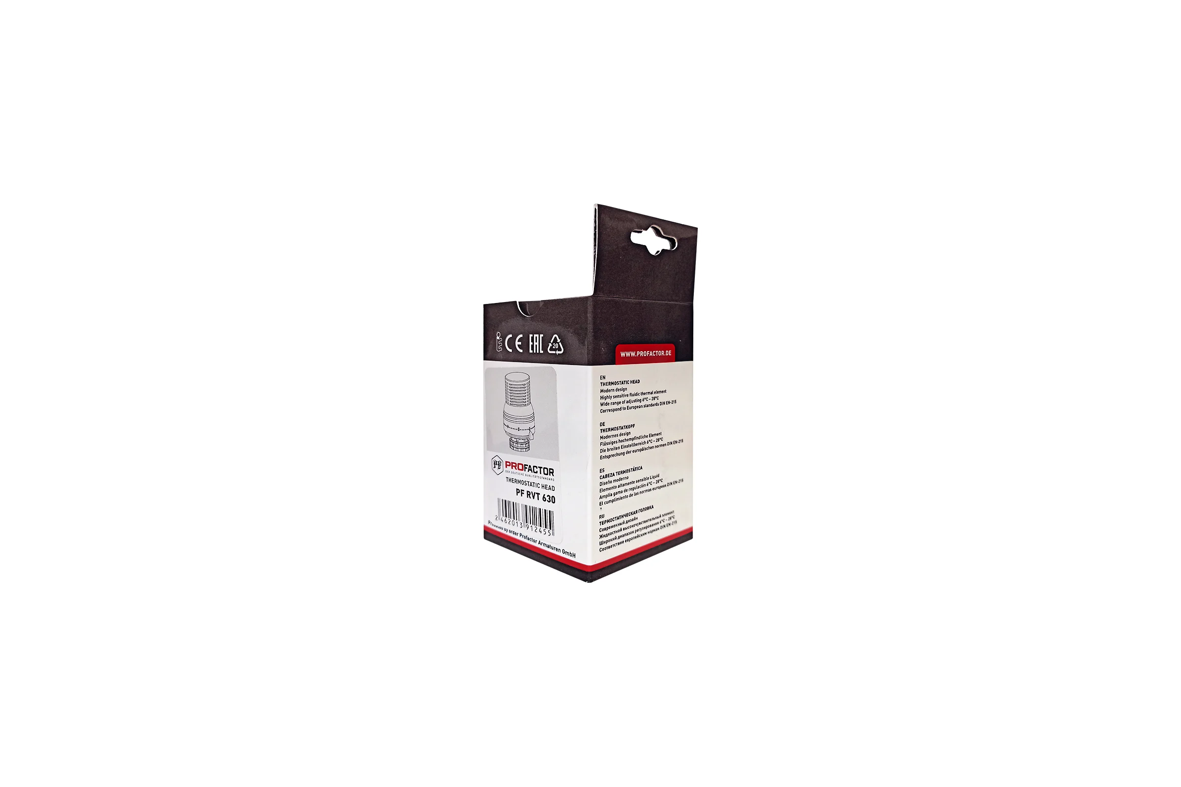 Термостатическая головка PROFACTOR М30x1.5 PF RVT 630