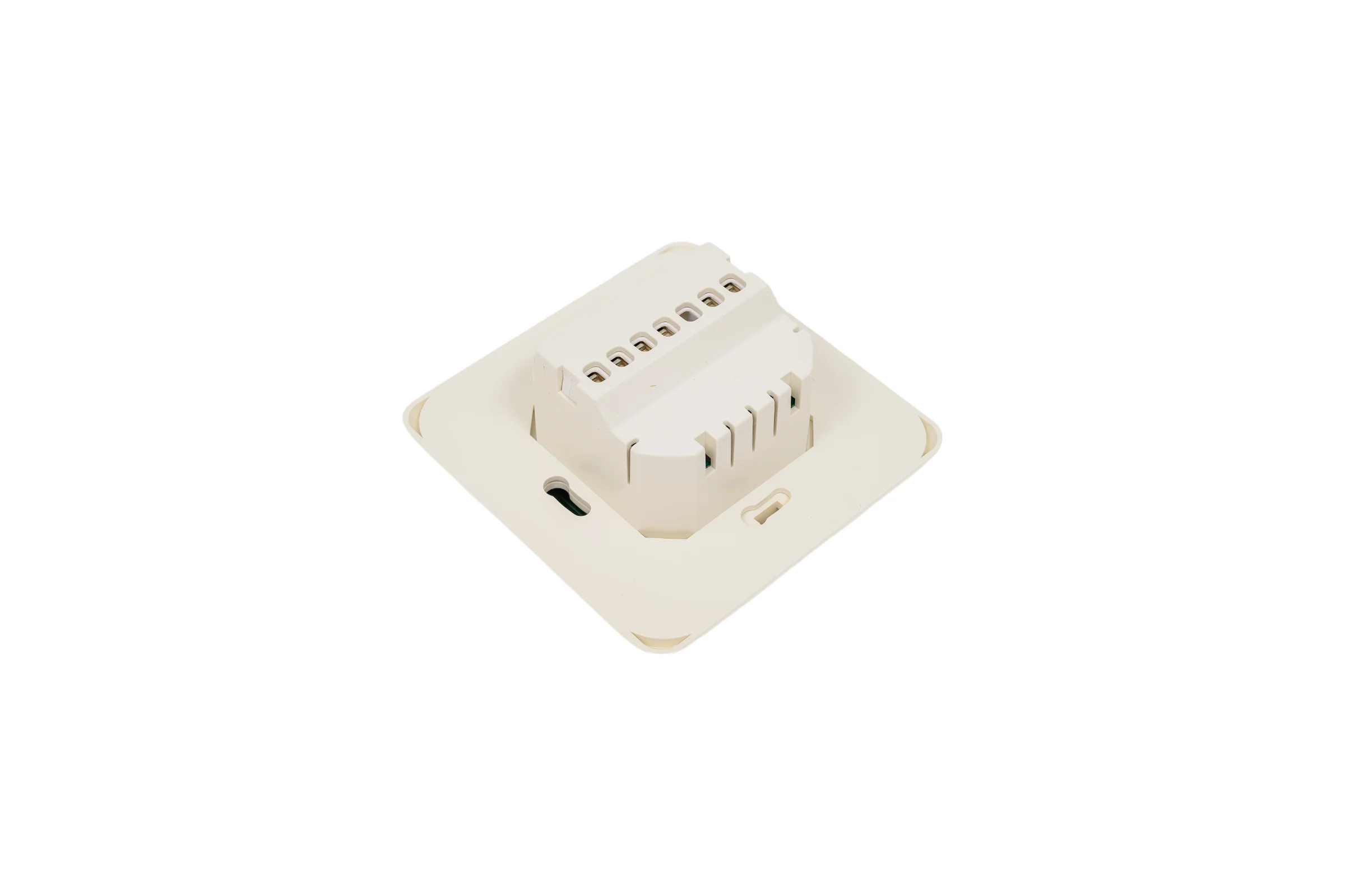 Терморегулятор для теплого пола IQWATT IQ THERMOSTAT TS программируемый, с ЖК-дисплеем и сенсорными кнопками, слоновая кость 403